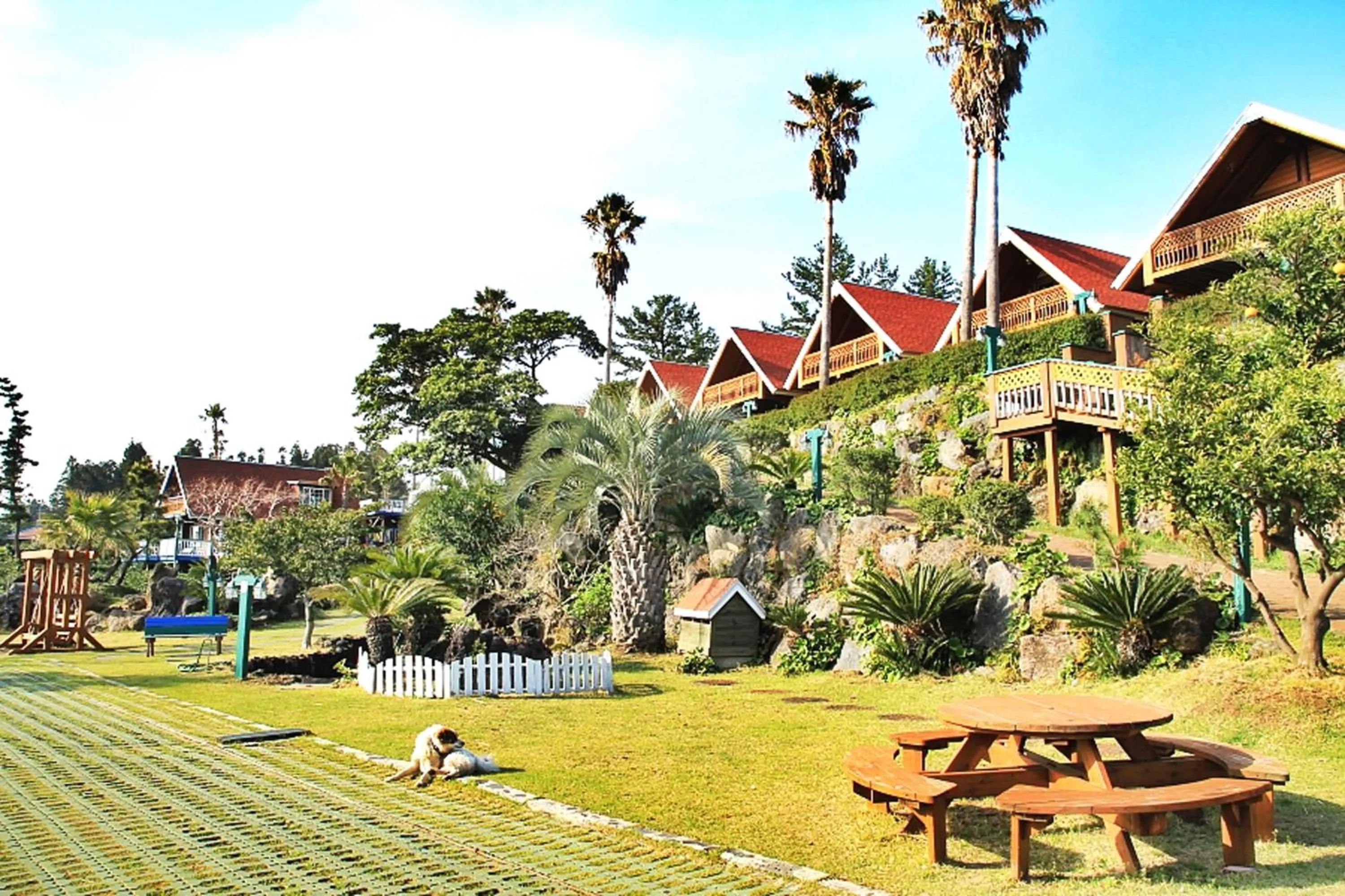 Facade/entrance in Jungmun Log Pension & Resort