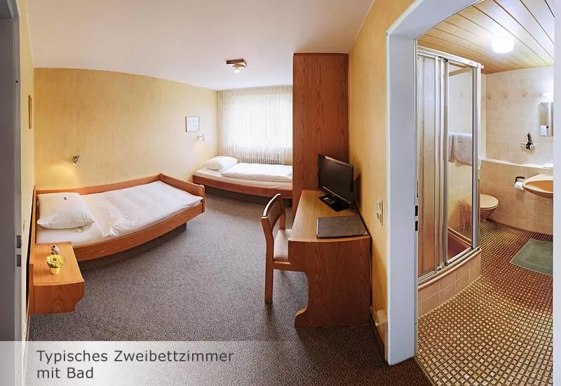Bed in Hotel Keinath Stuttgart