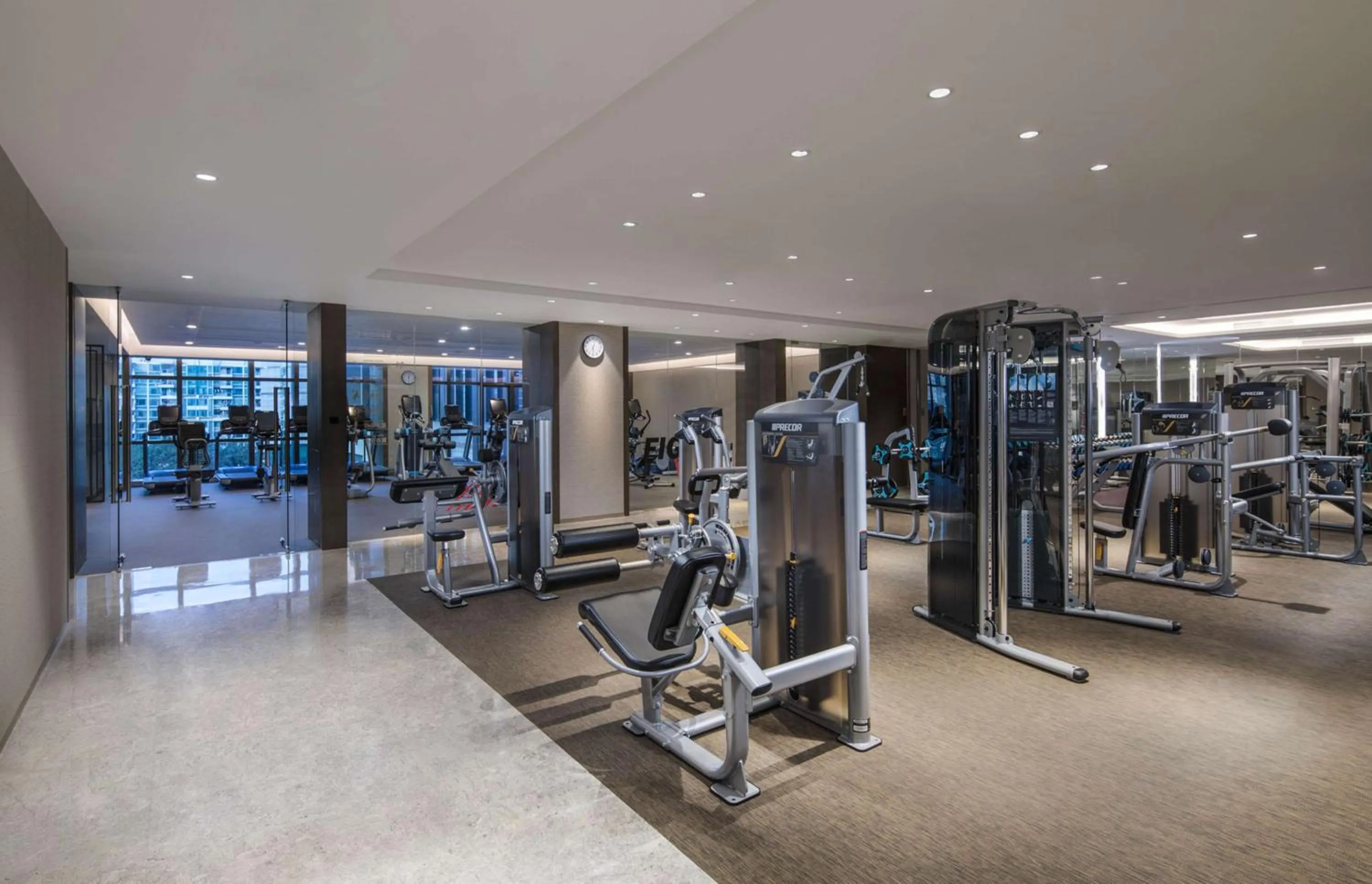 Fitness centre/facilities in DoubleTree by Hilton Hotel Shenzhen Longhua
