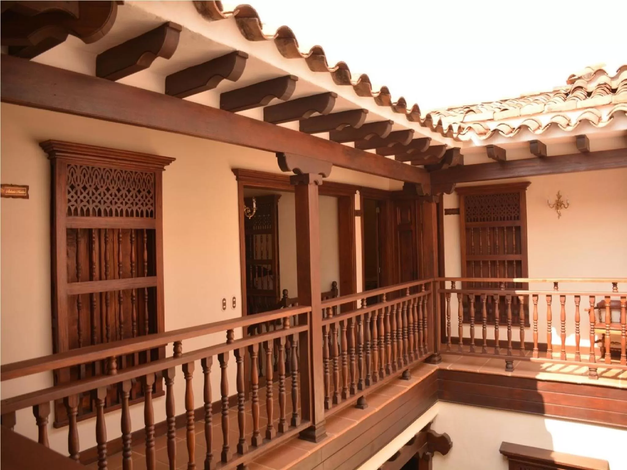 Decorative detail, Balcony/Terrace in Nueva Granada Hotel Colonial -Centro Histórico-