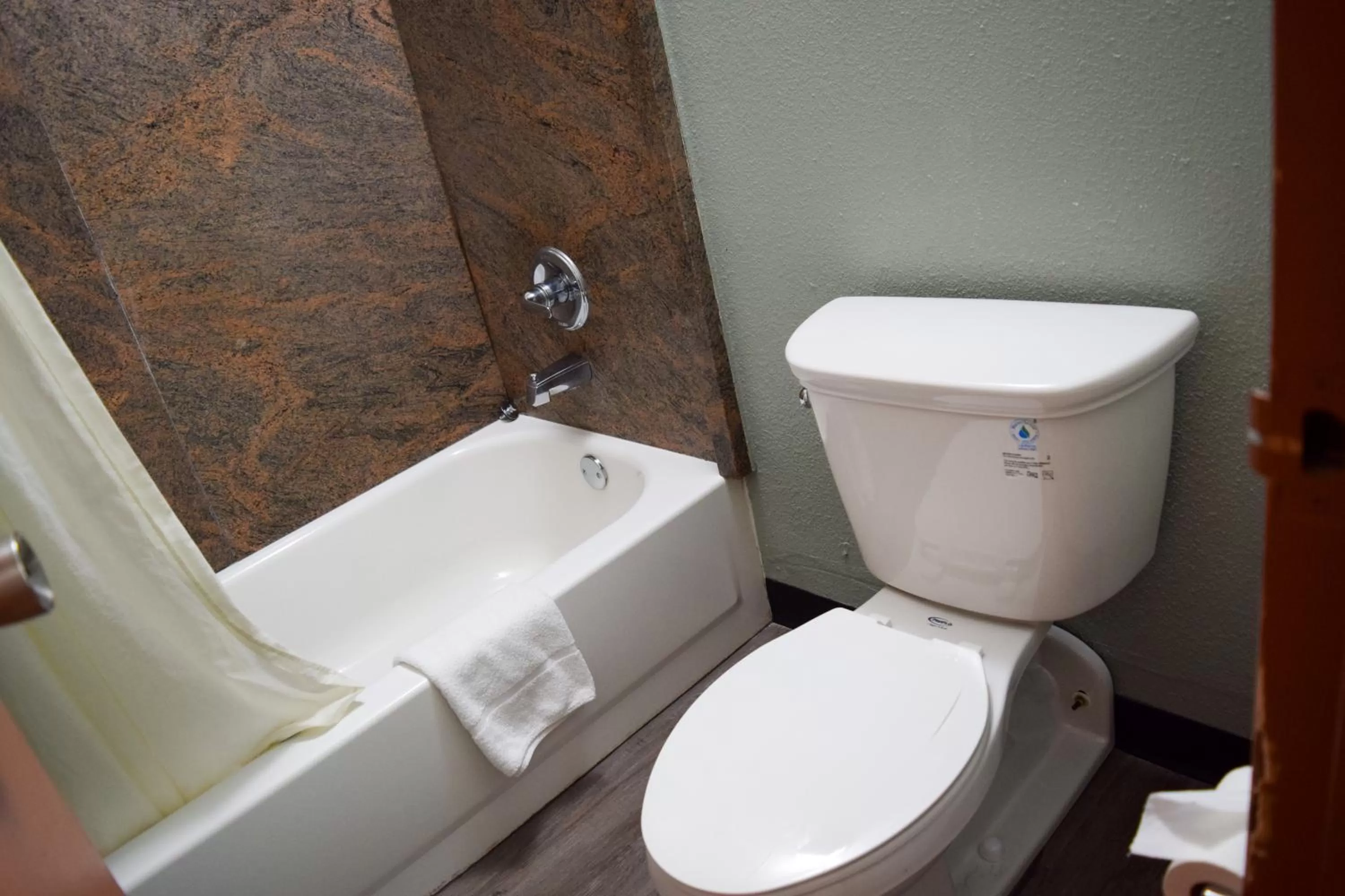 Bathroom in Super 8 Downtown Raleigh