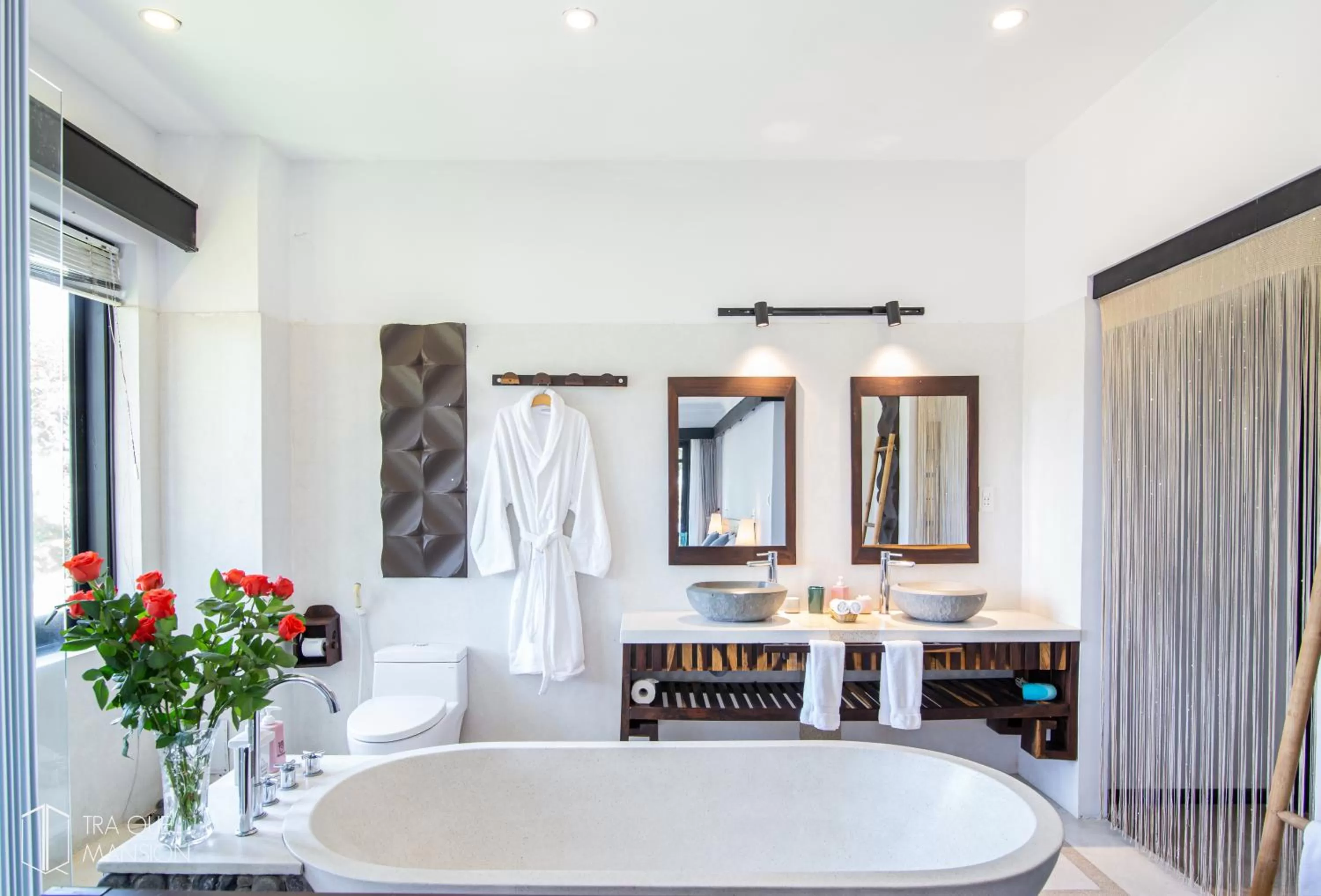 Bathroom, Dining Area in Tra Que Mansion