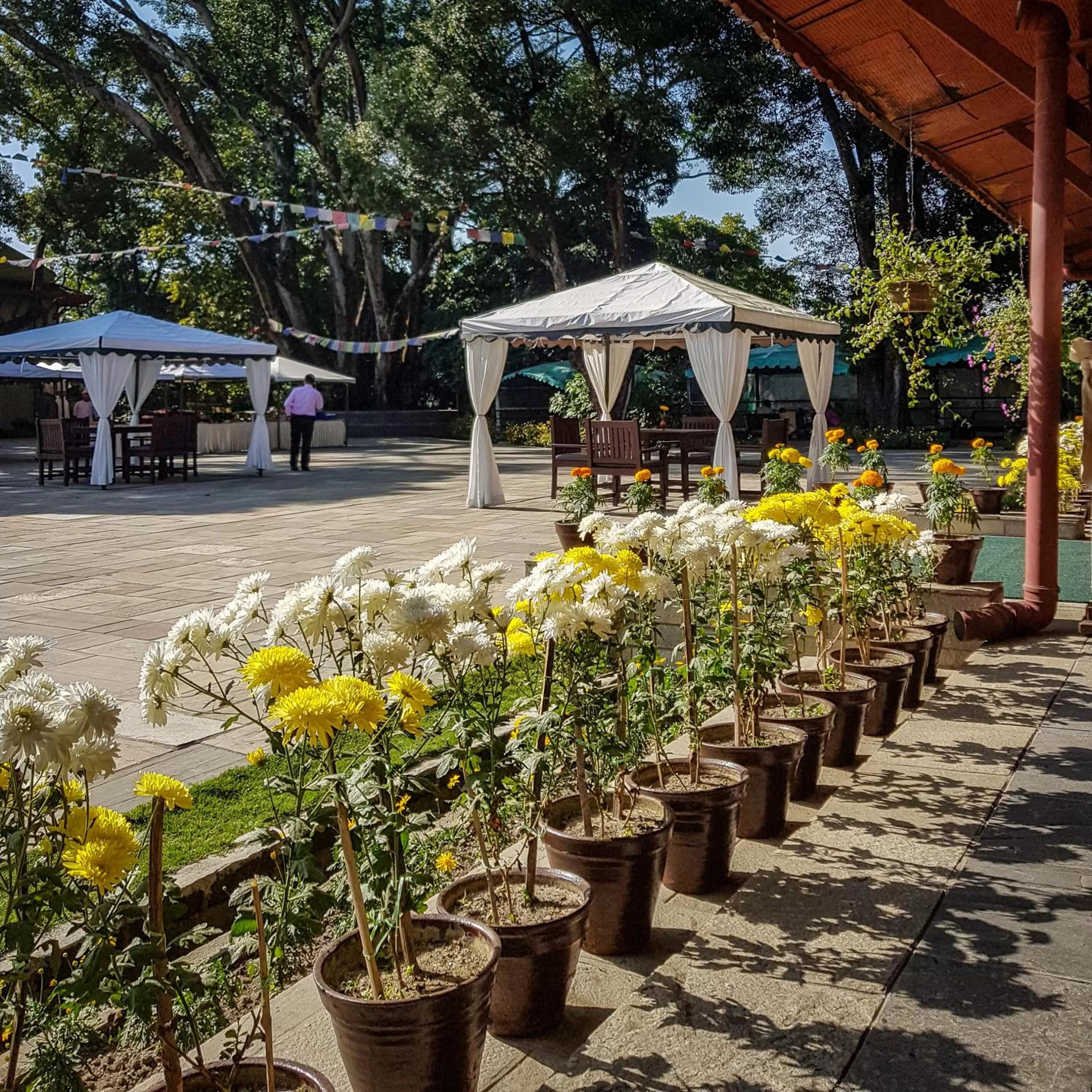 Patio in Gokarna Forest Resort Kathmandu