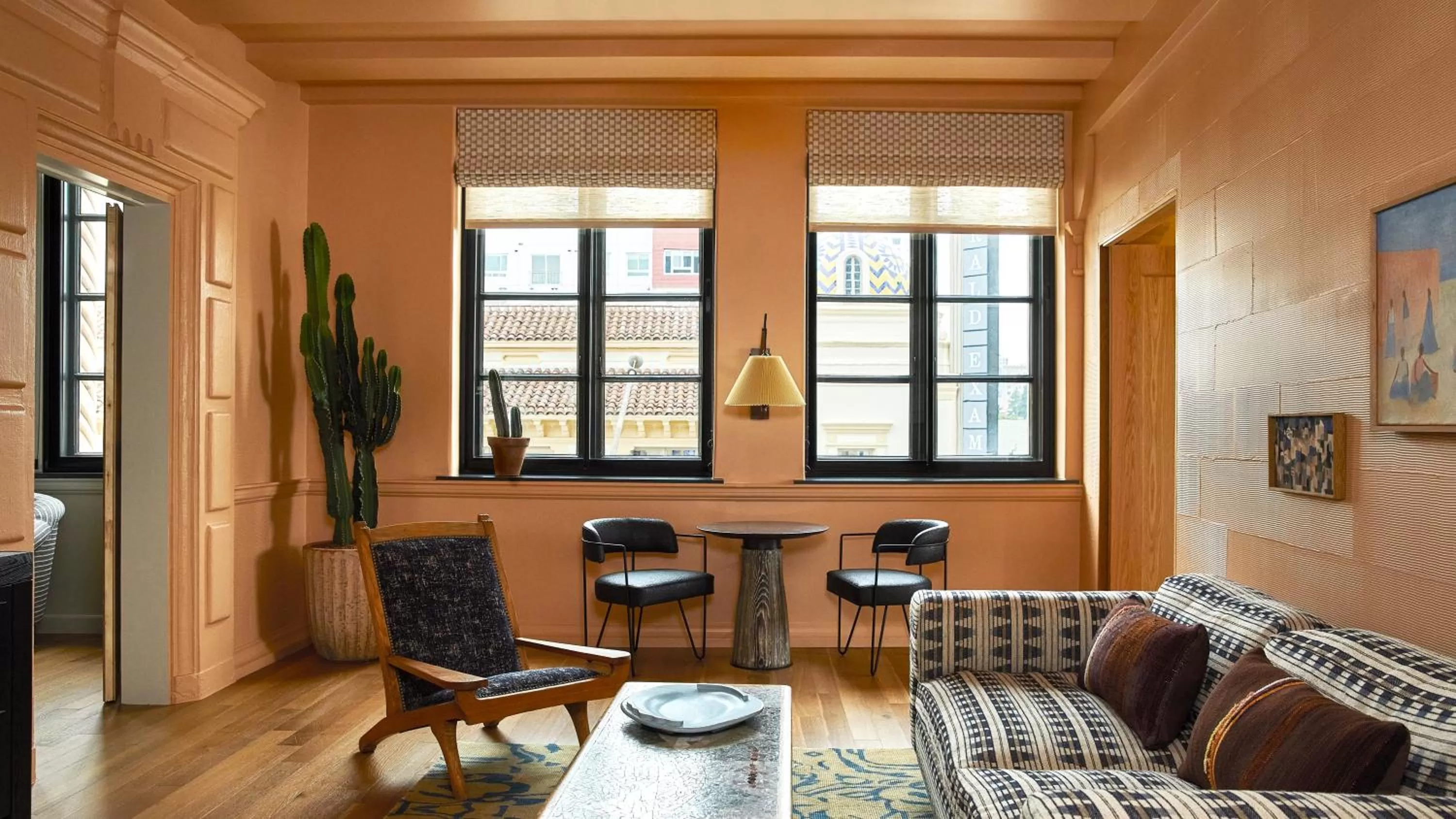 Living room in Downtown Los Angeles Proper Hotel, a Member of Design Hotels