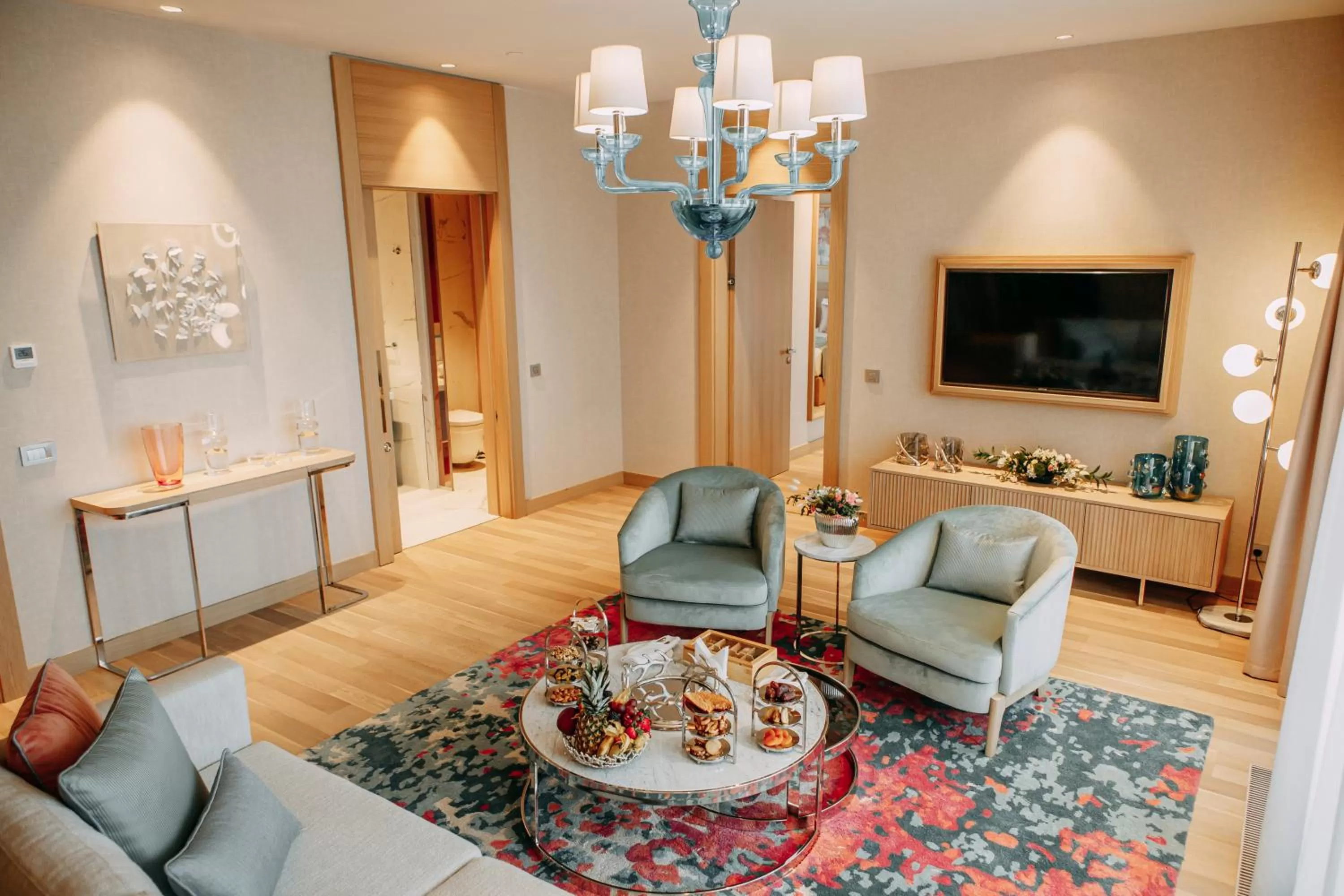 Living room in KARAVANSARAY Turkistan Harbour Hotel -FLYING THEATRE ACCESS