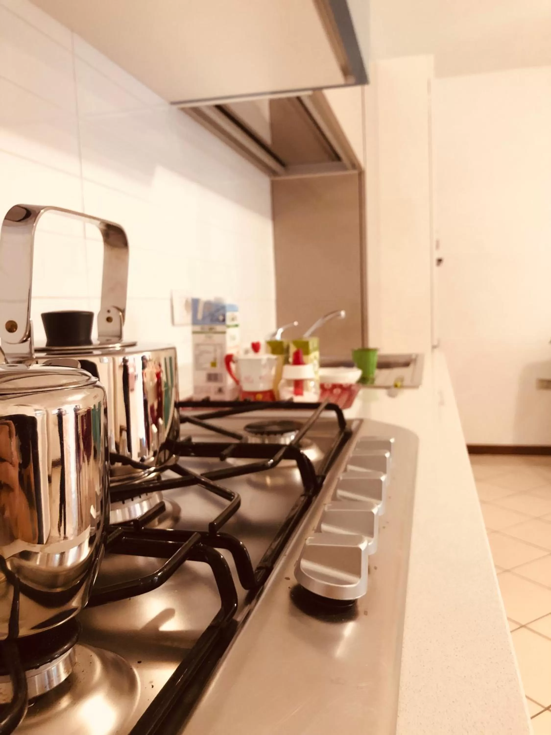 Communal kitchen in B&B Ponte Rio