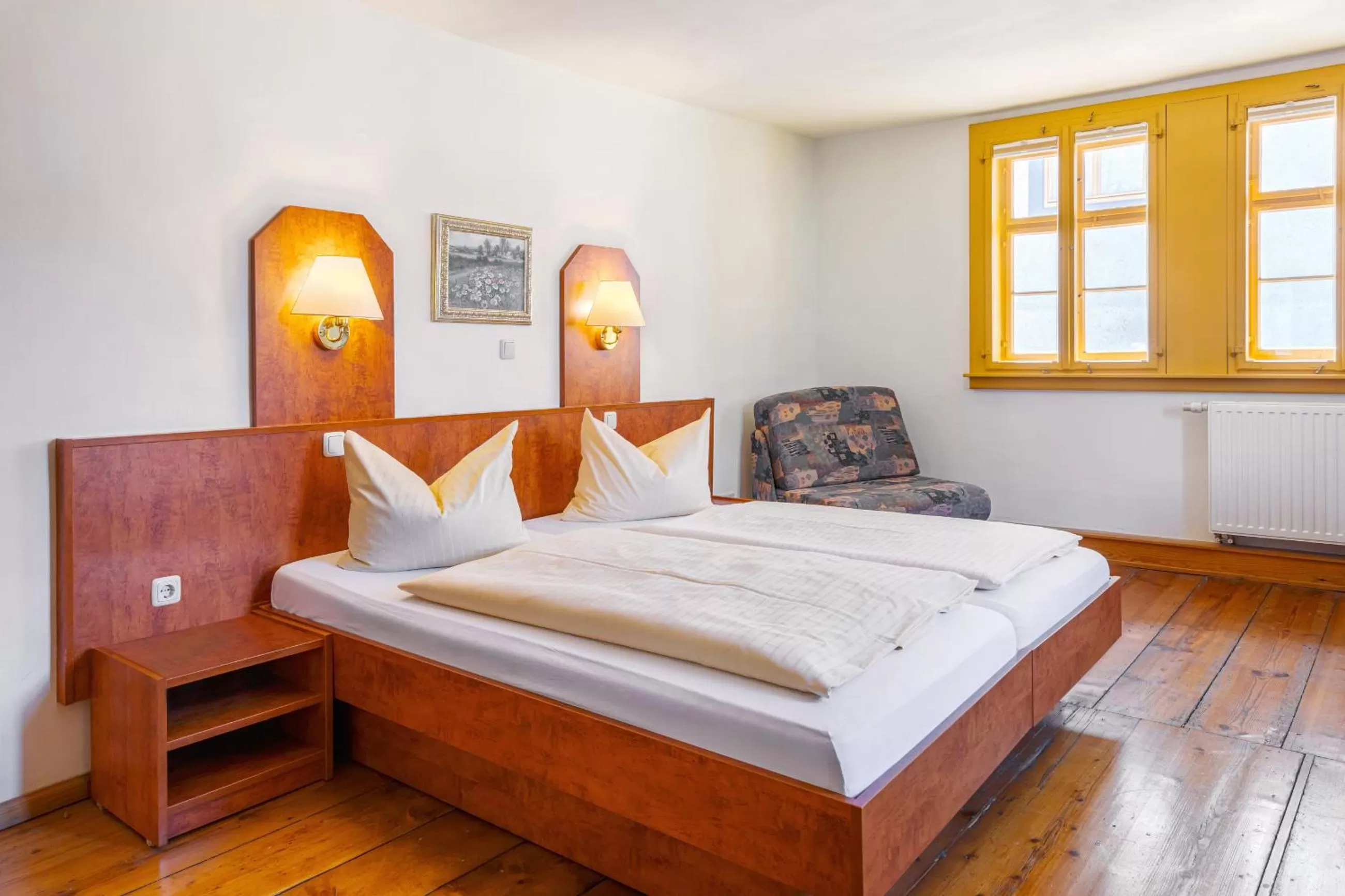 Bed in Watzdorfer Geleitschenke und Herberge