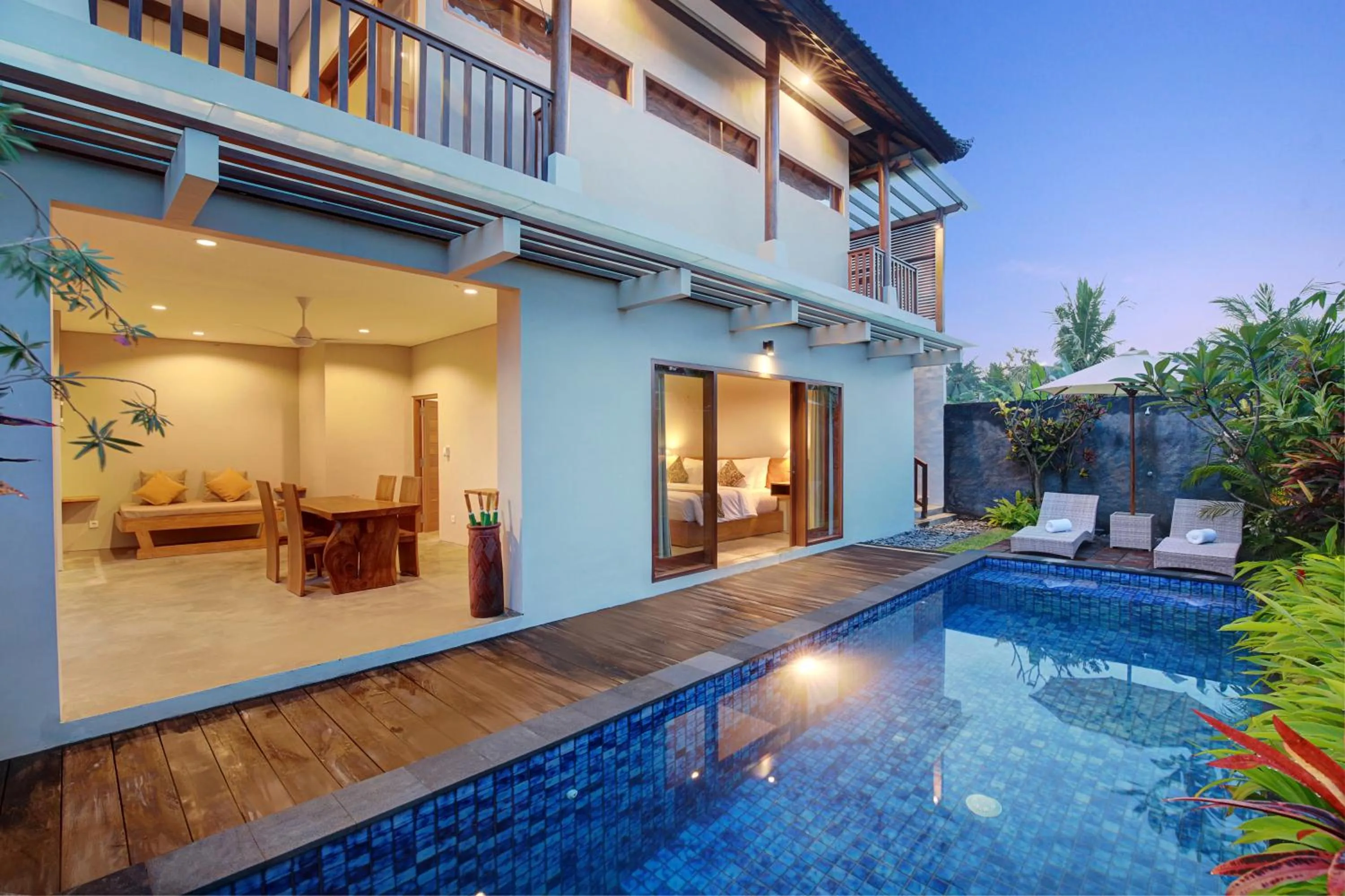 Swimming pool in Sativa Villas Ubud with Private Pool