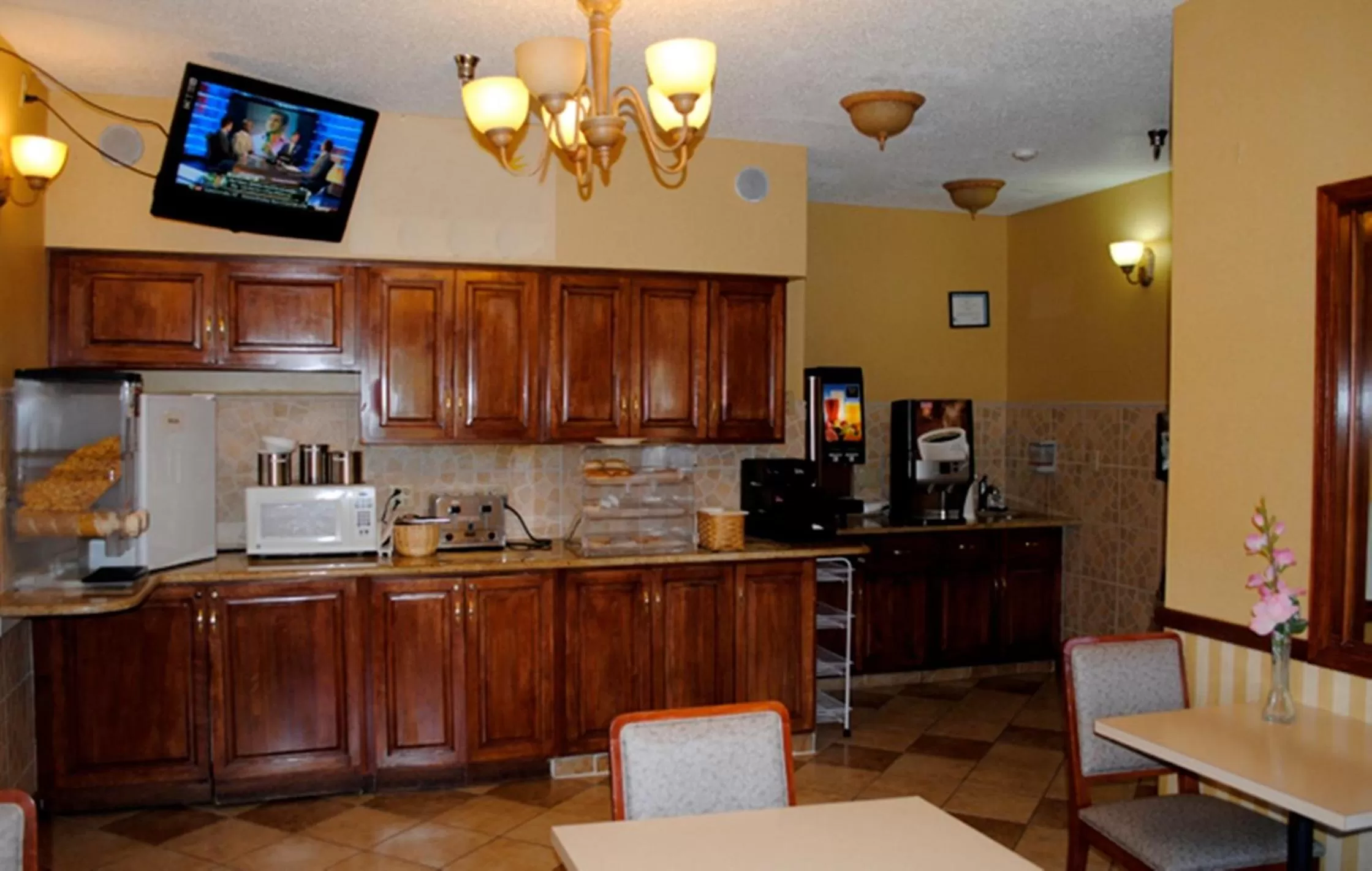 Kitchen or kitchenette in Geneva Motel