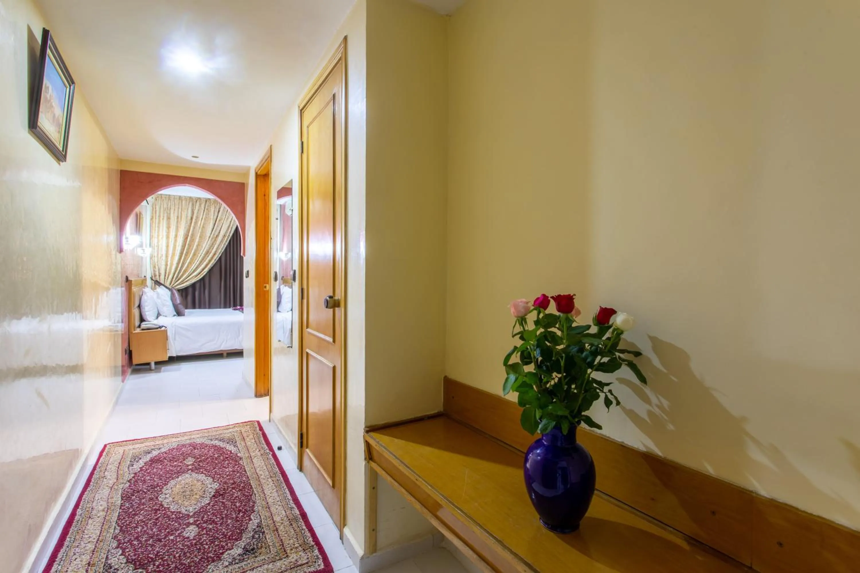 Bed in Hotel Meriem Marrakech