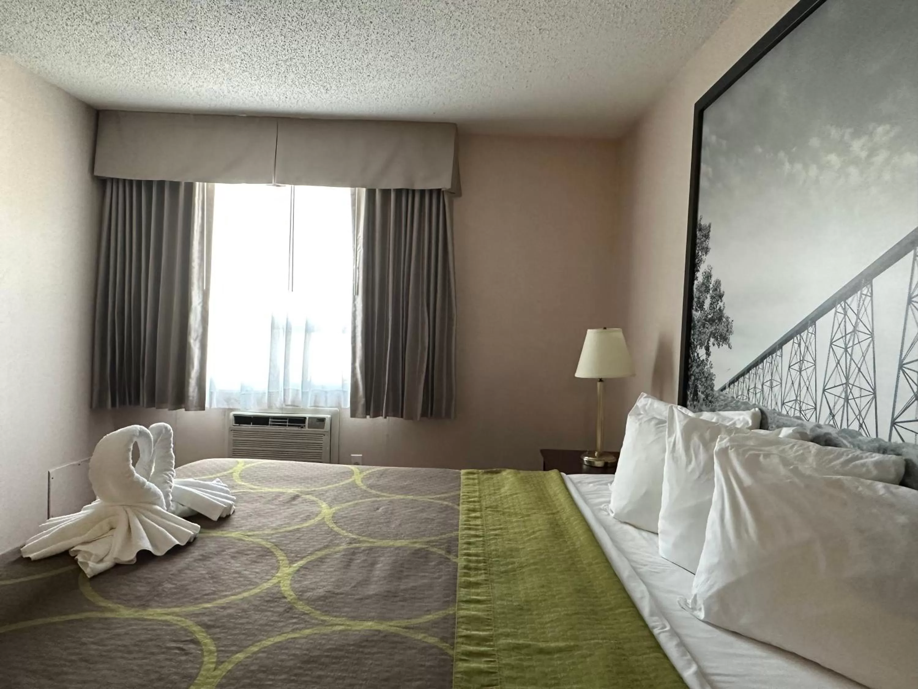 Bed in Super 8 by Wyndham Lethbridge