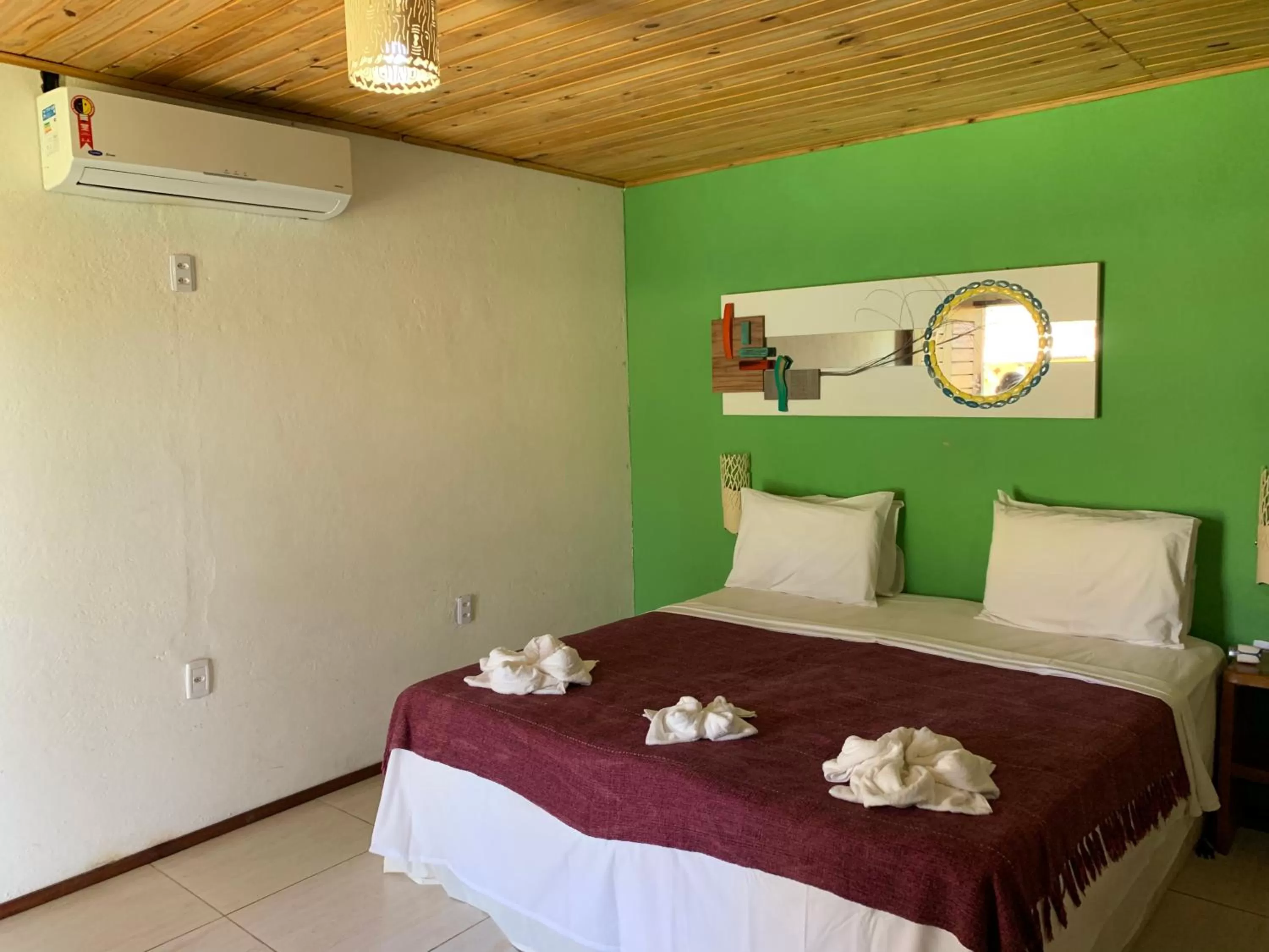 Bed in Pousada e Restaurante Encanto das Águas