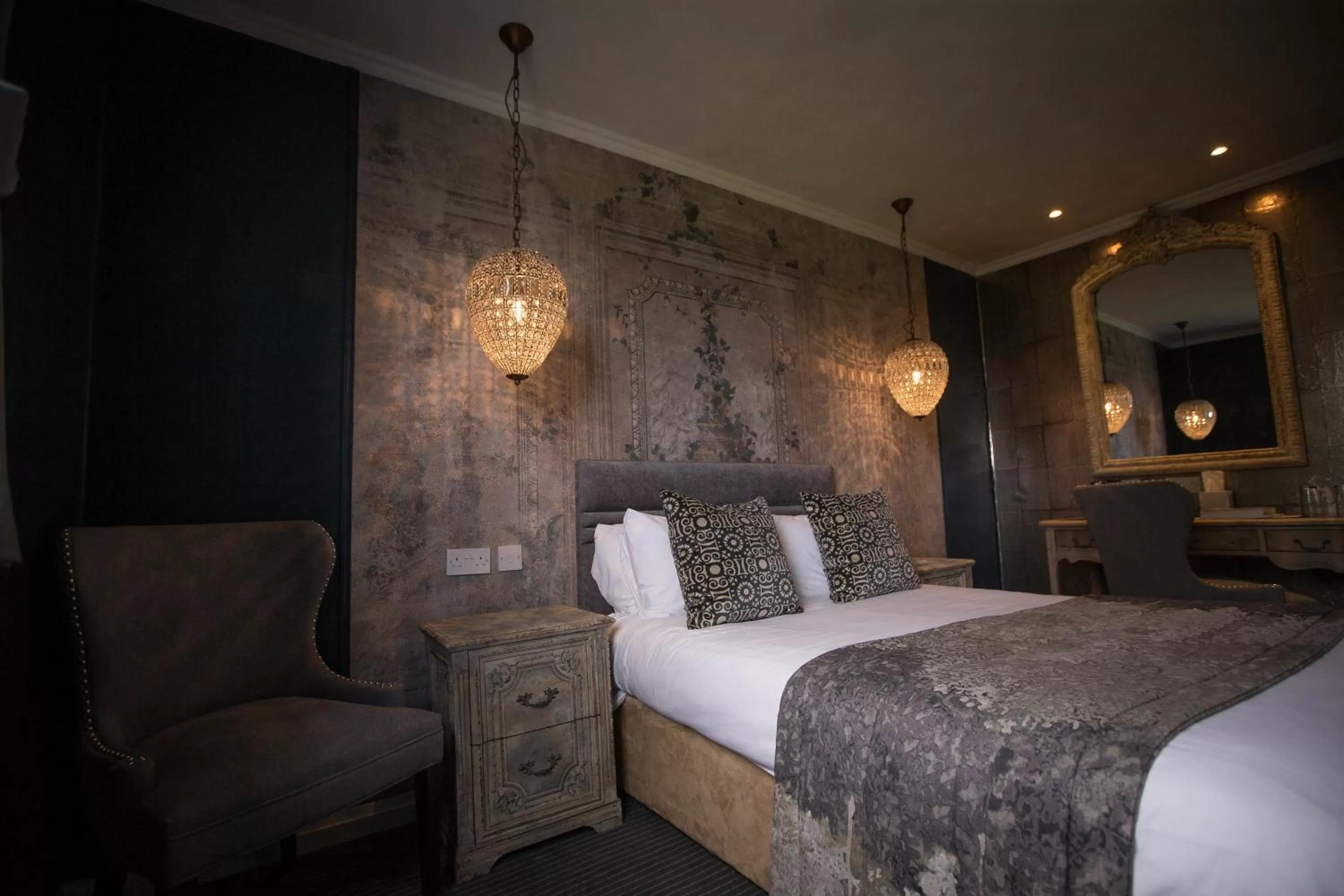 Bed in Bowburn Hall Hotel