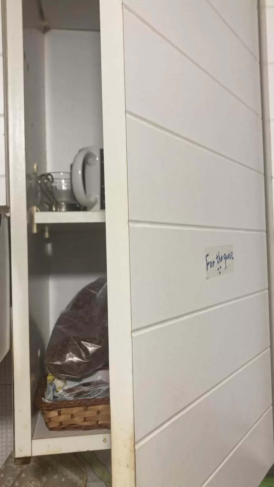 Kitchen or kitchenette in Cheerful Room, Sharing kitchen in a Cosy Family Art House, Ideal for one person or couple