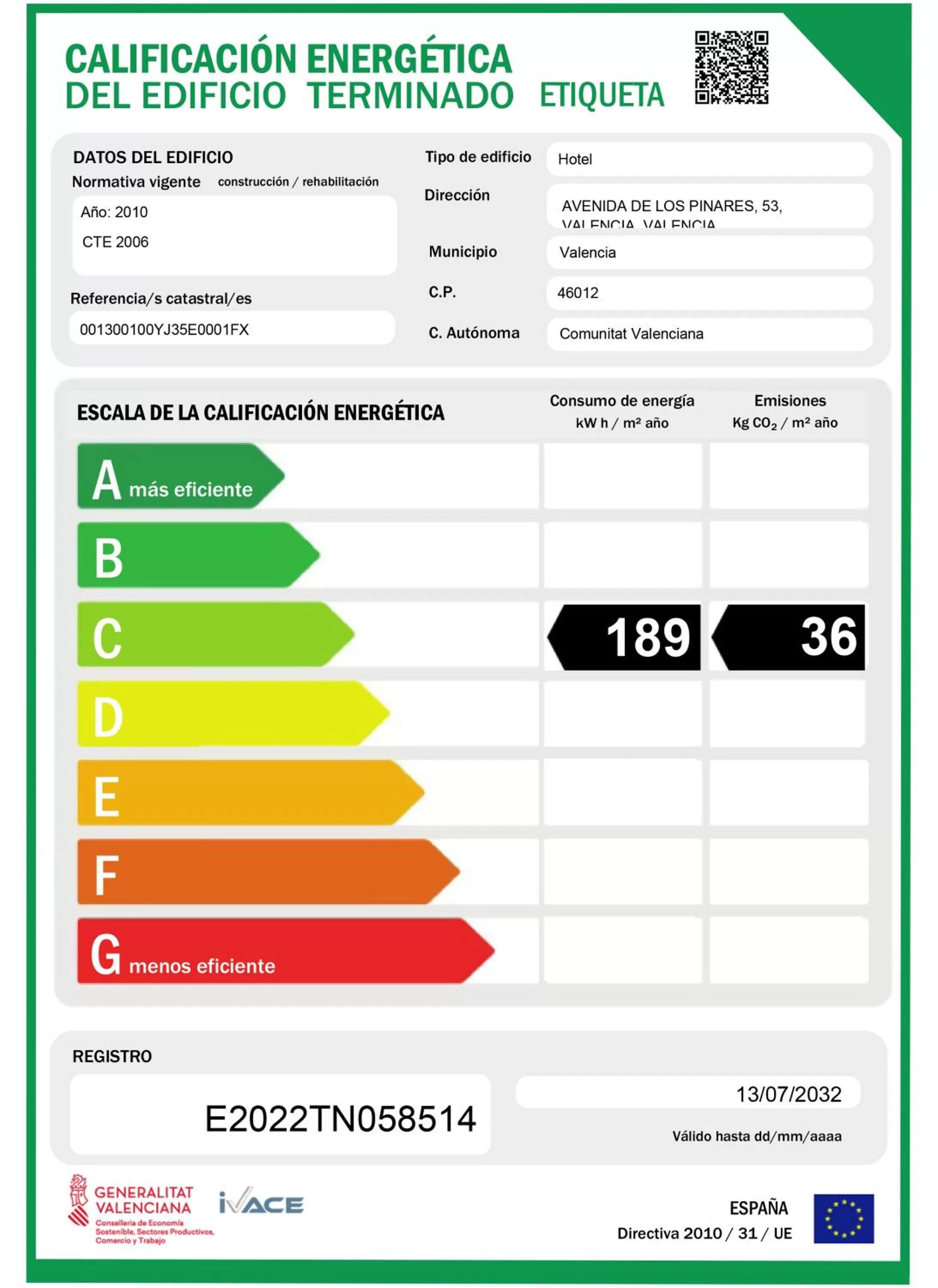 Logo/Certificate/Sign in Parador de El Saler