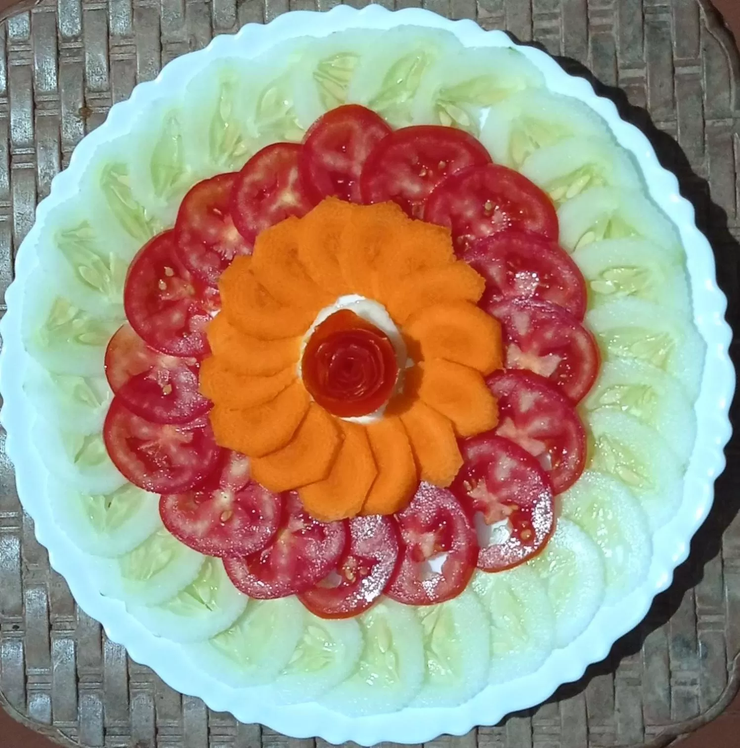 Food in Perch by the sea