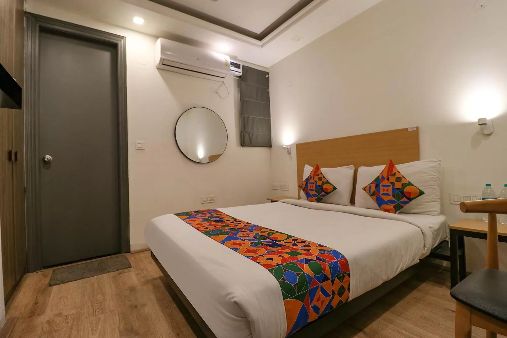 Photo of the whole room, Bed in FabHotel The Chaitanyas Rohini sec 18