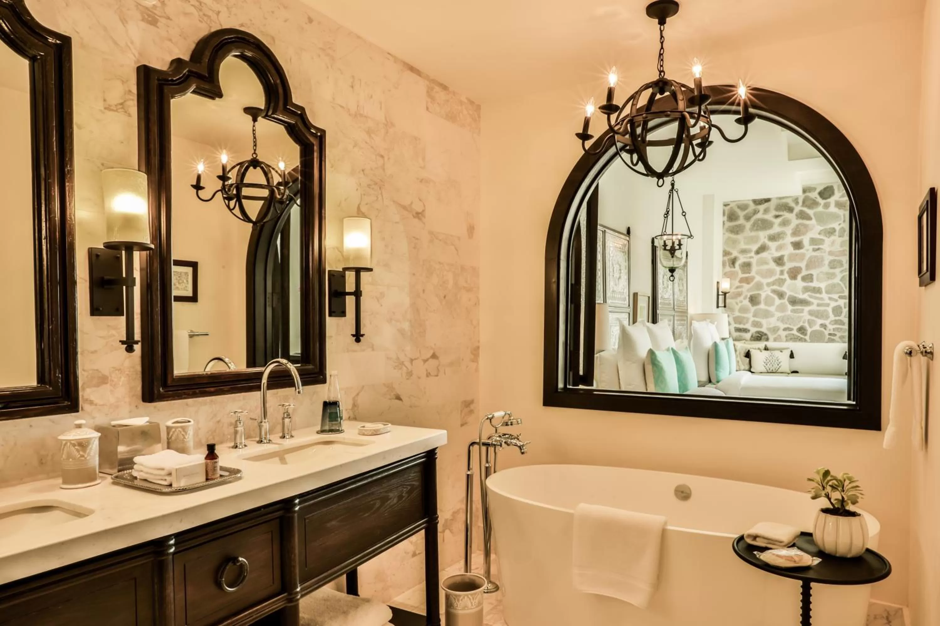 Bathroom in Banyan Tree Puebla