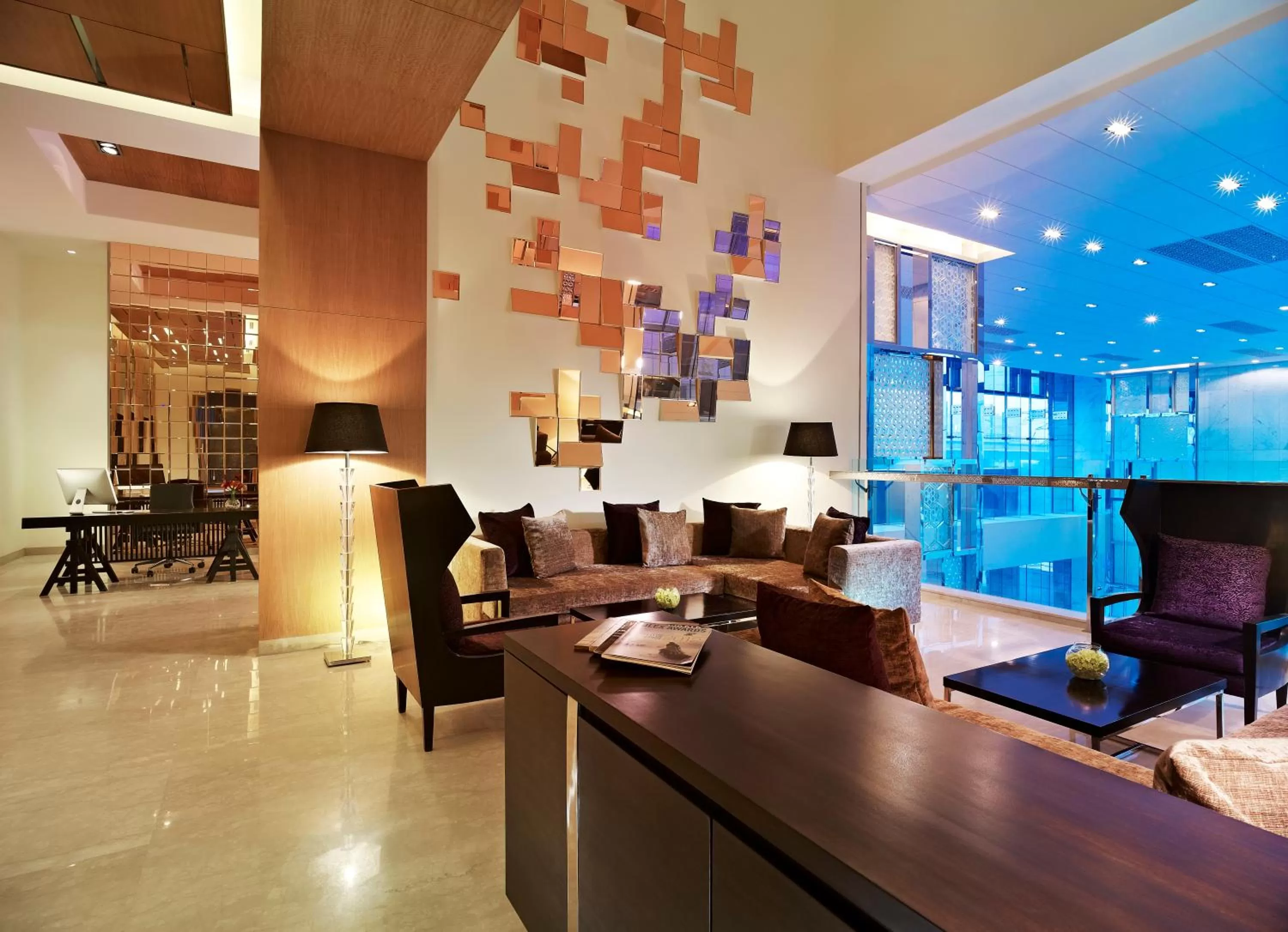 Lobby or reception in Taj City Centre Gurugram