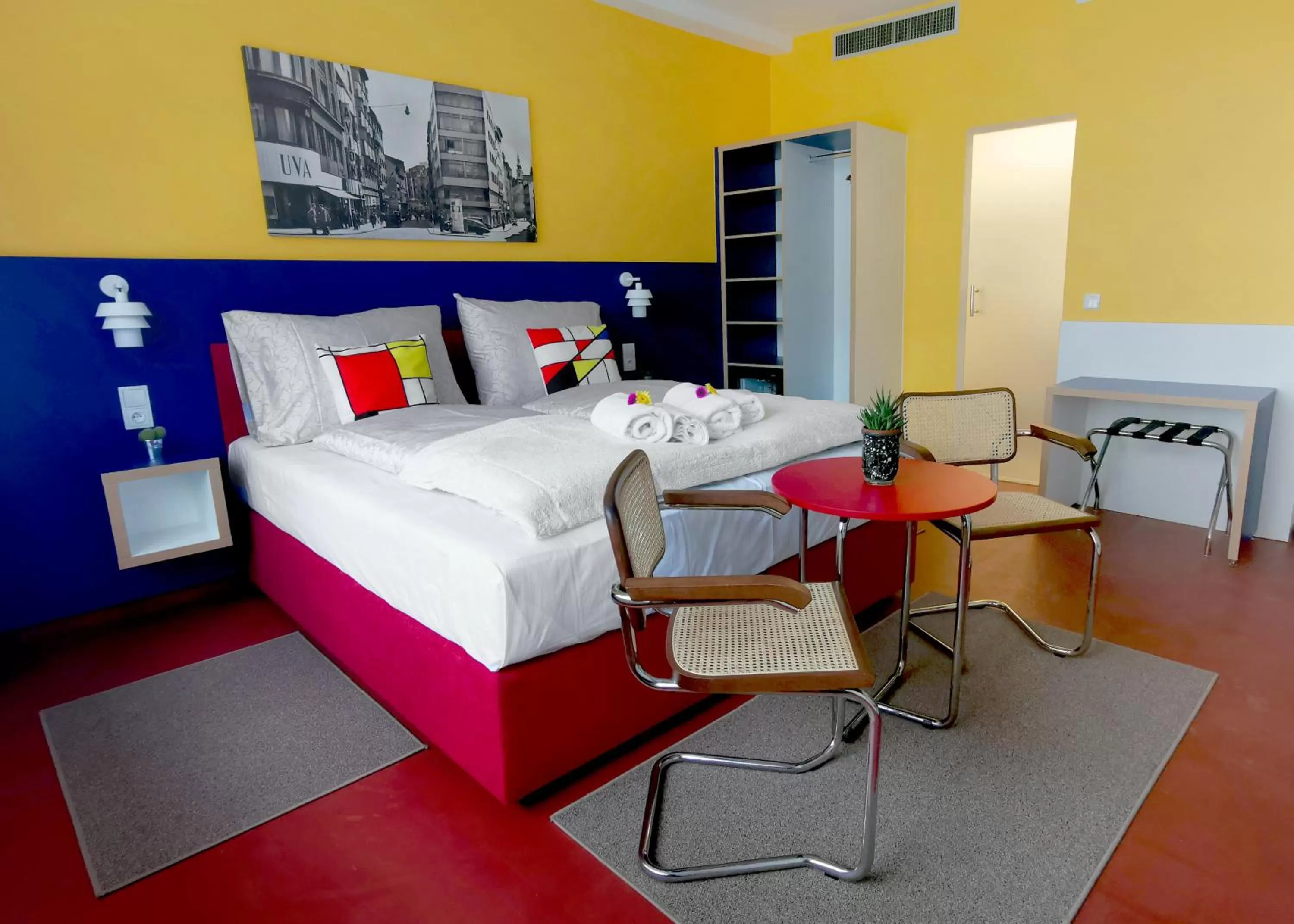 Bed in Hotel Avion - National Cultural Monument - ICONIC HOUSES ORG