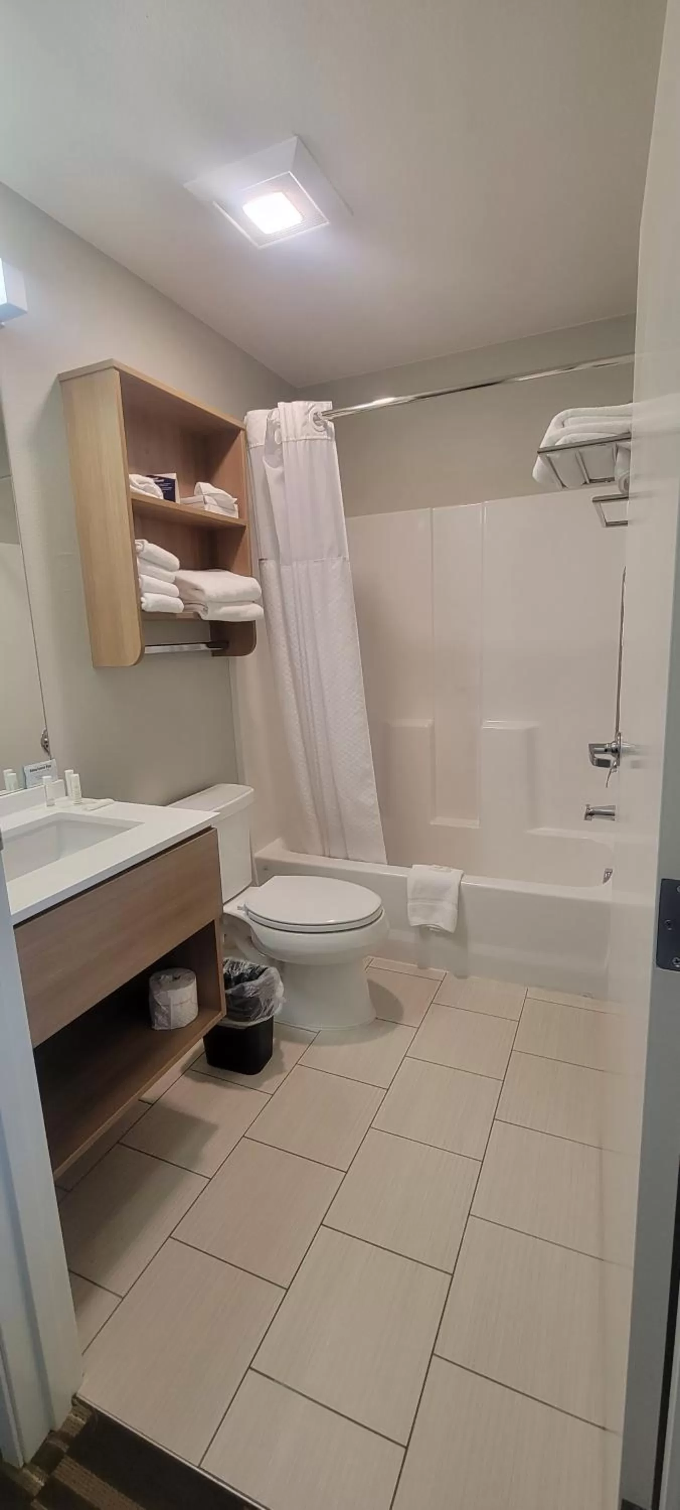 Bathroom in Microtel Inn & Suites by Wyndham Fountain Fort Carson