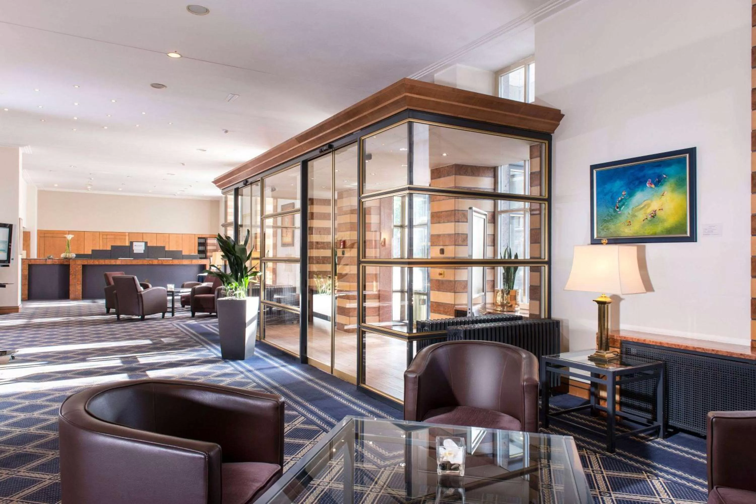 Lobby or reception in Wyndham Duisburger Hof