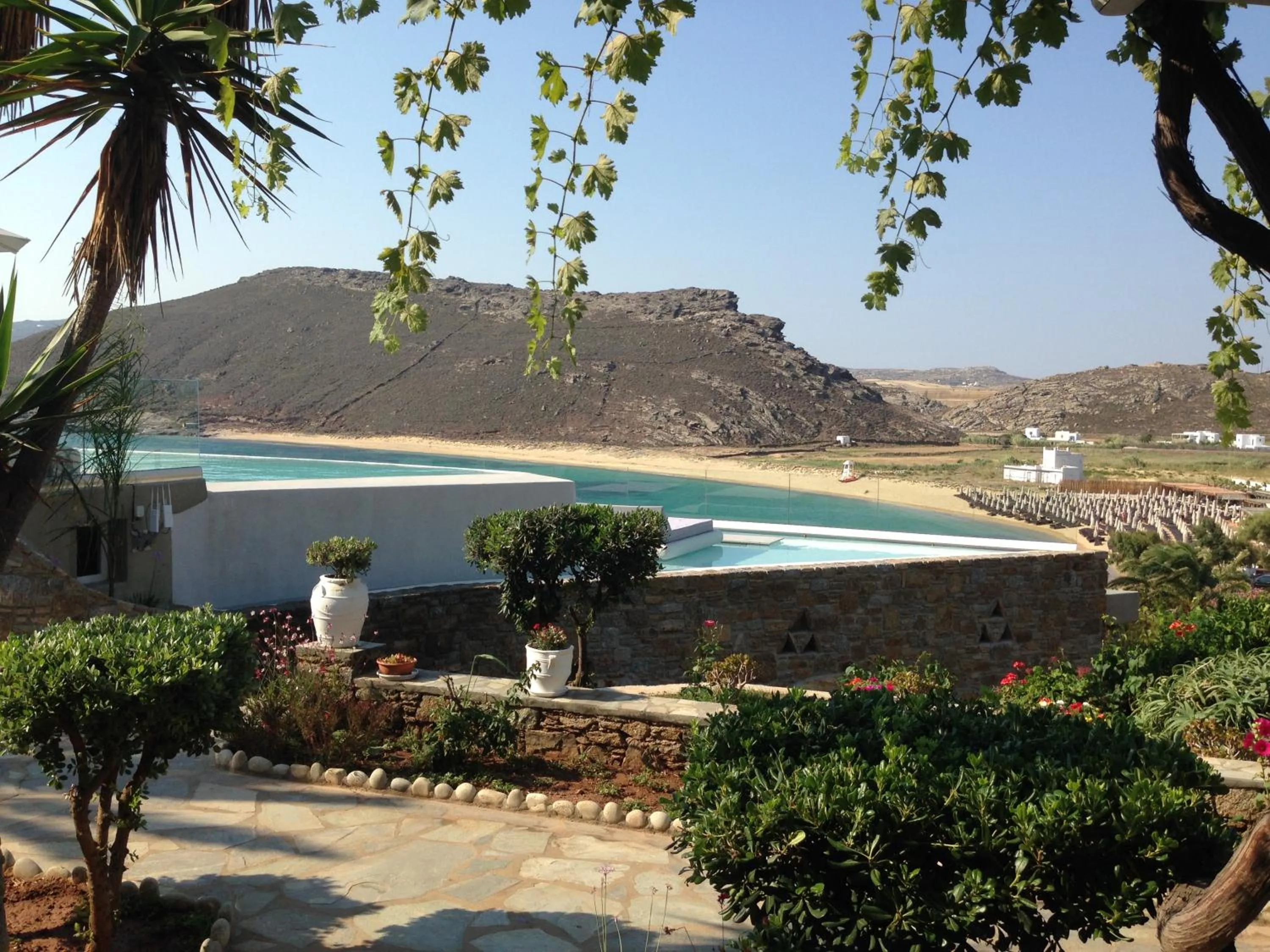 Garden in Panormos Village Hotel