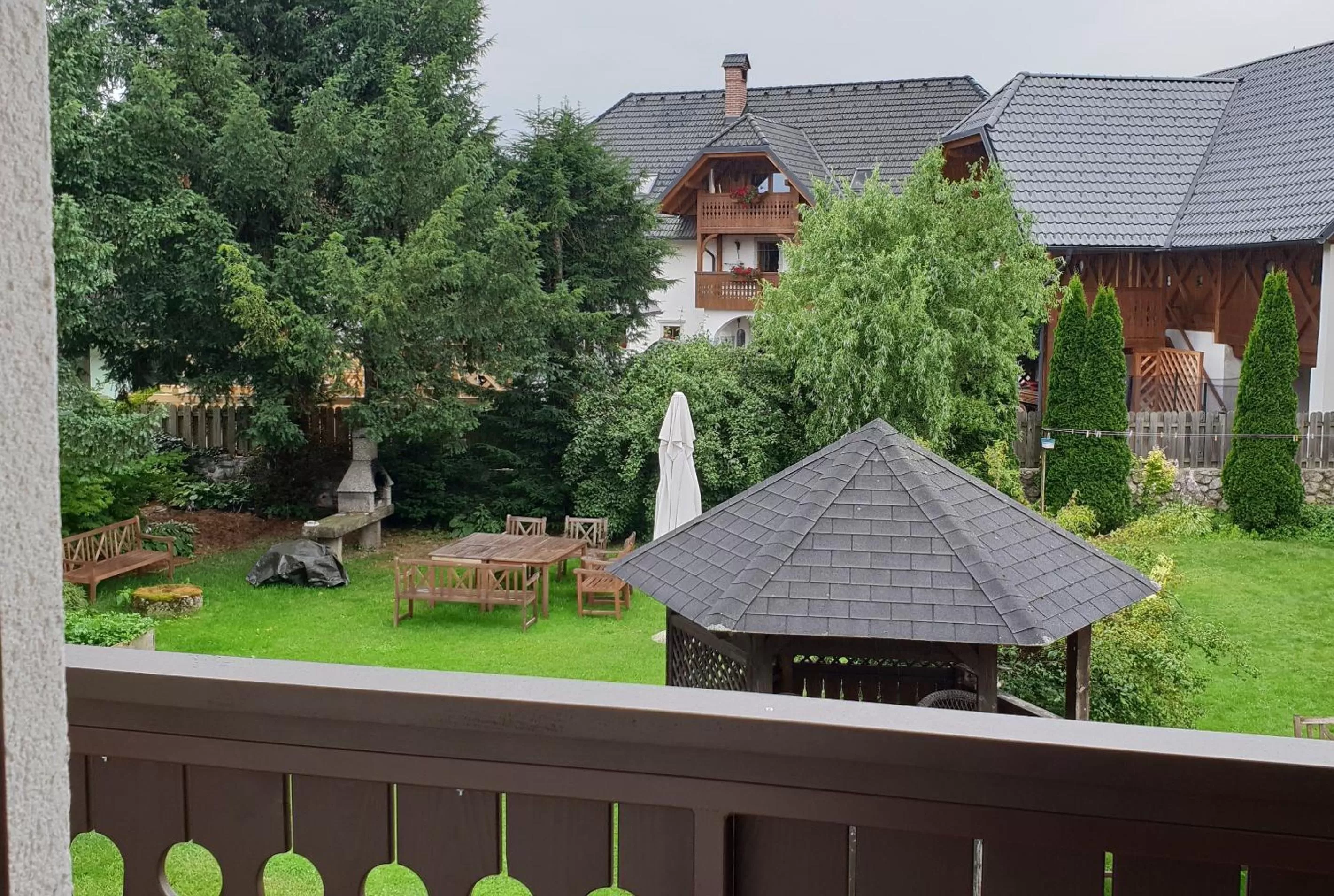 Garden view in B&B Vidmar, Lesce-Bled