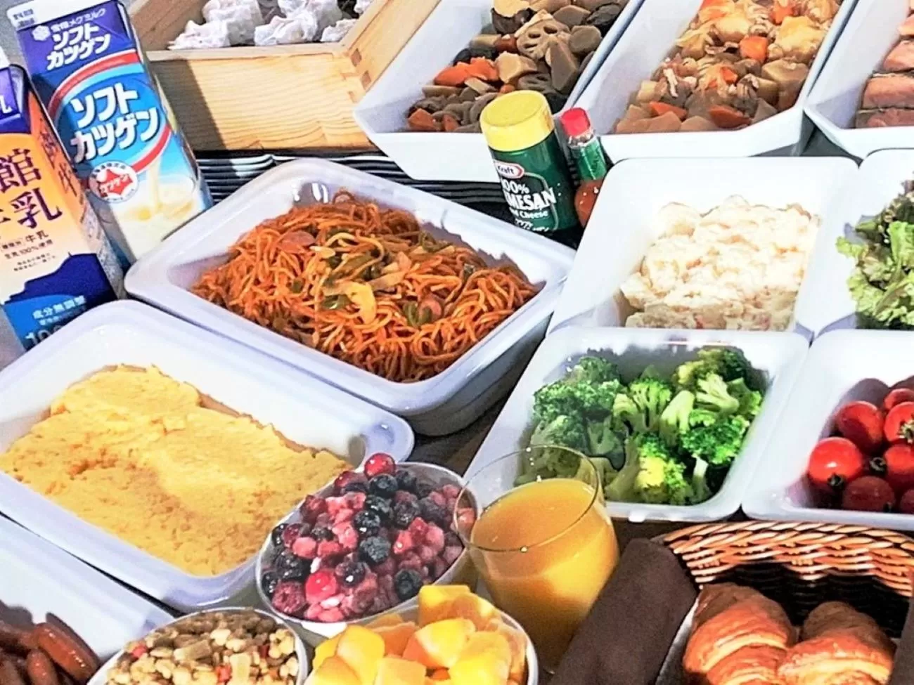 Buffet breakfast in Smile Hotel Premium Hakodate Goryokaku