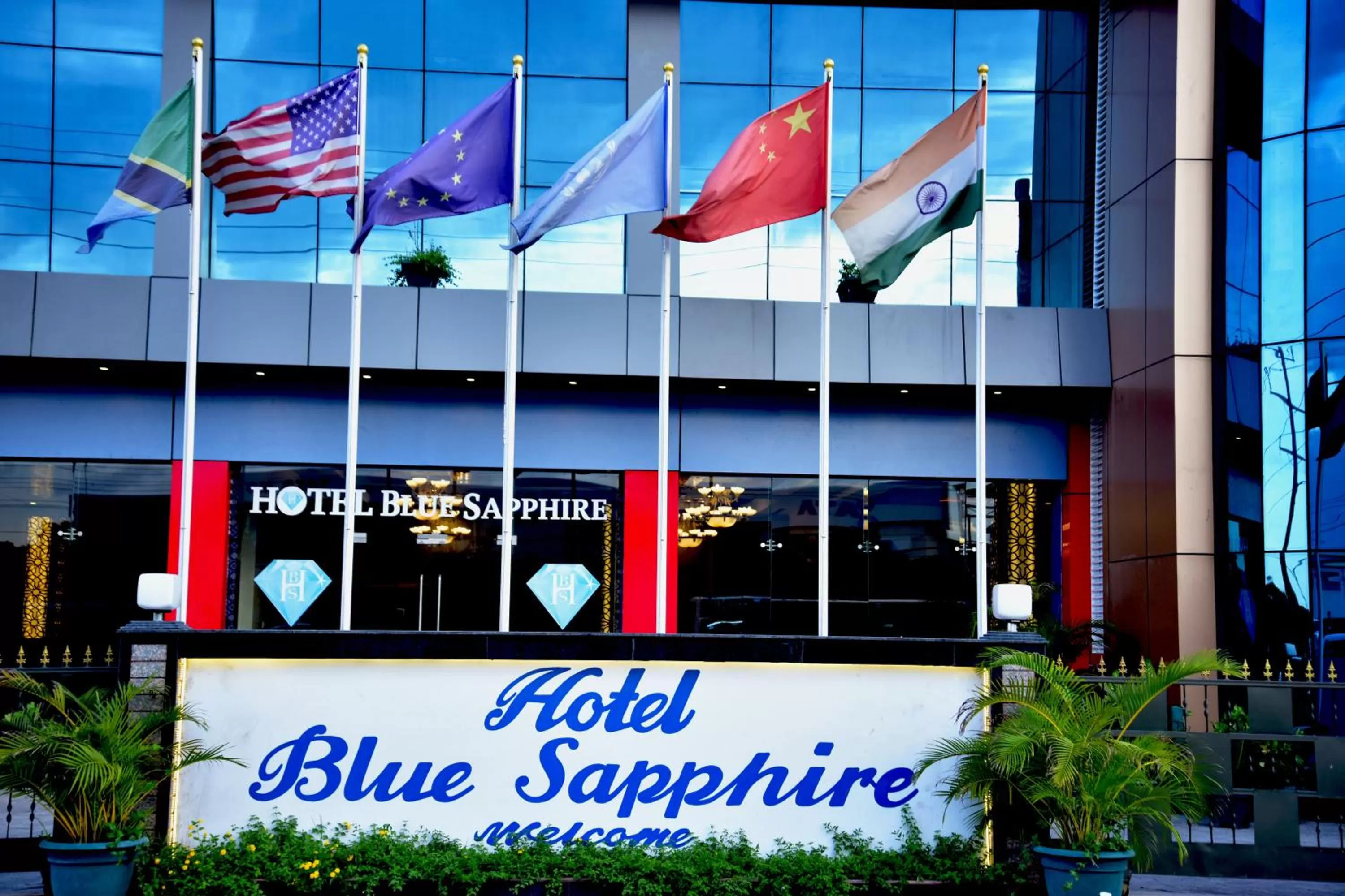 Property logo or sign in Hotel Blue Sapphire