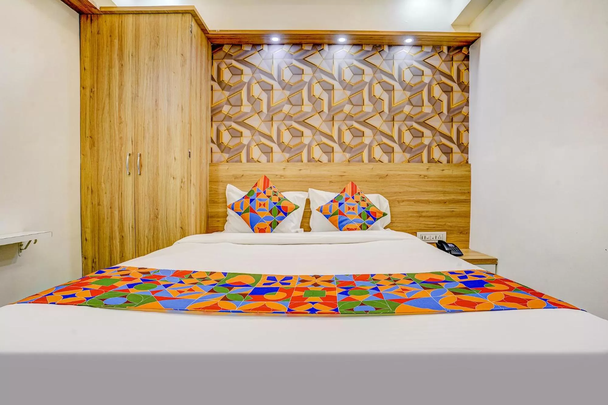 Bed in FabHotel Galaxy Stay - Nr Morya Hospital