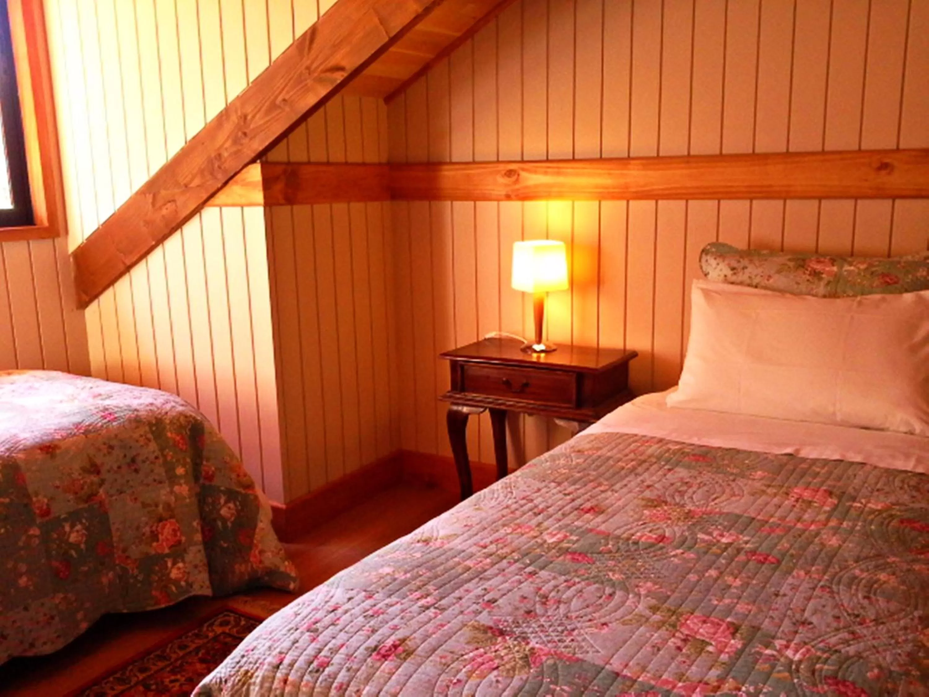 Bed in Hotel Salto del Carileufu