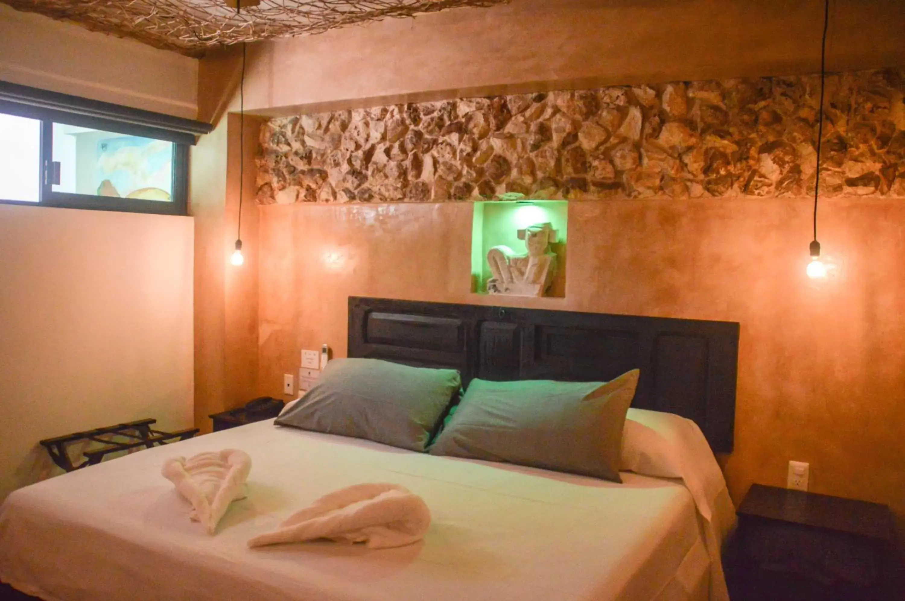 Bed in Habitaciones Colonial Zaci Bed in Habitaciones Colonial Zaci