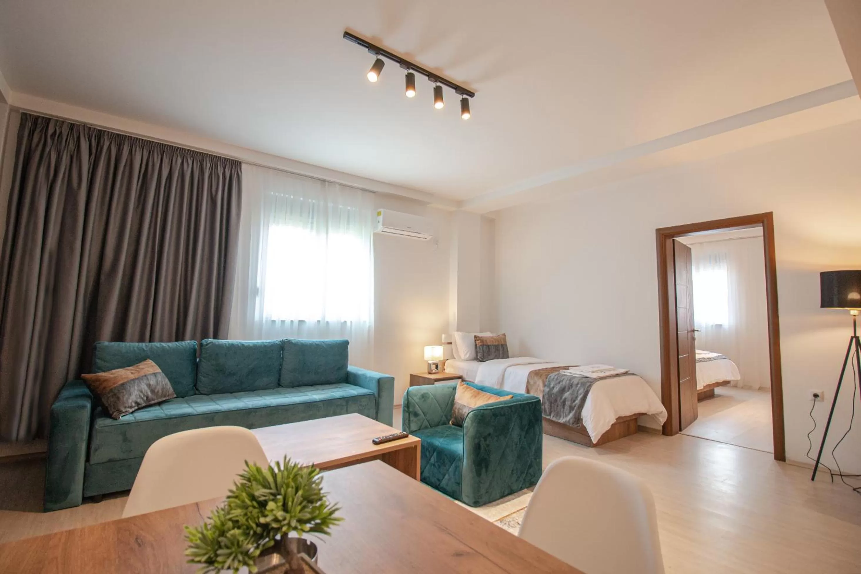 Living room in OASIS Apartments