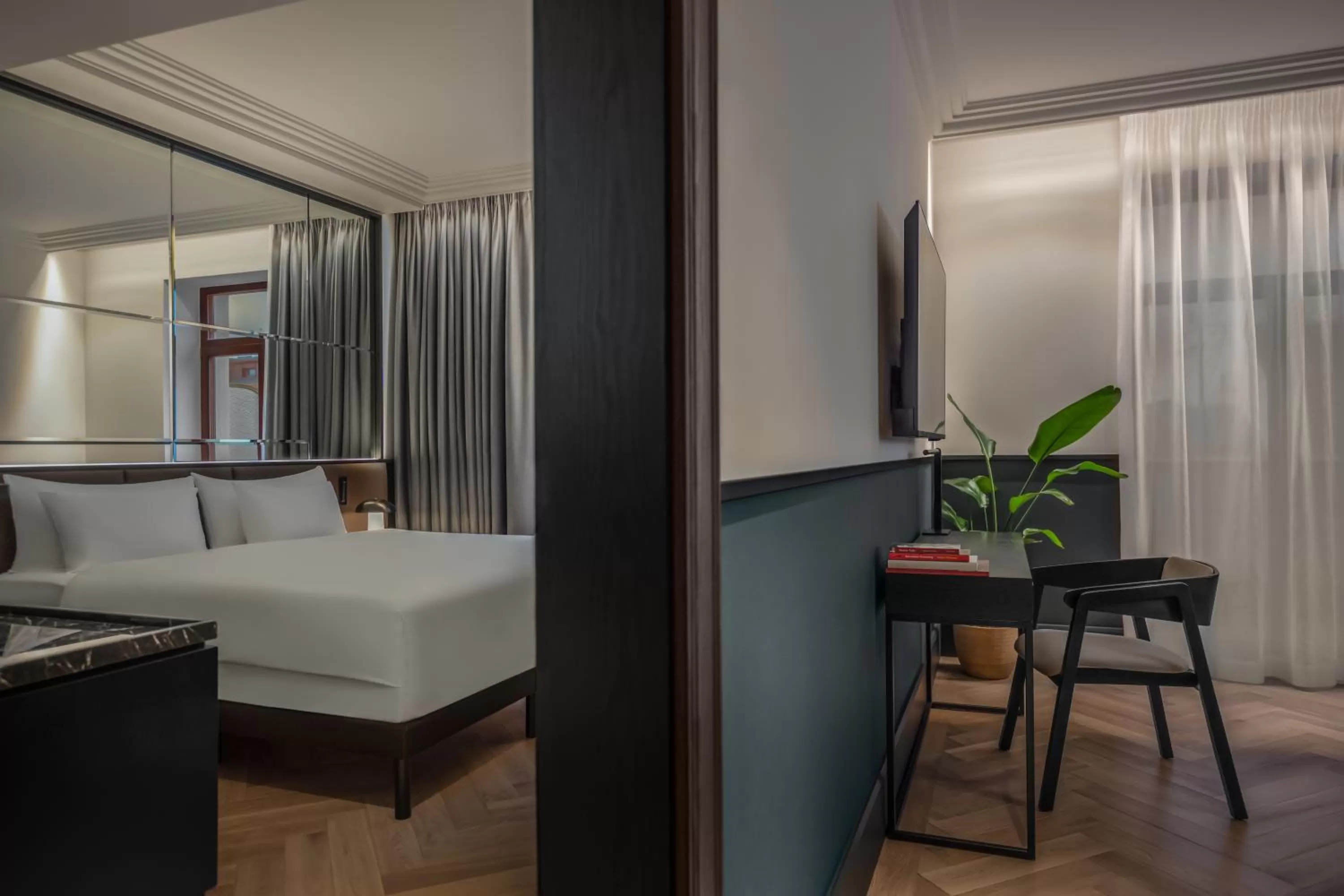 Bedroom, Bed in Almanac X Alcron Prague