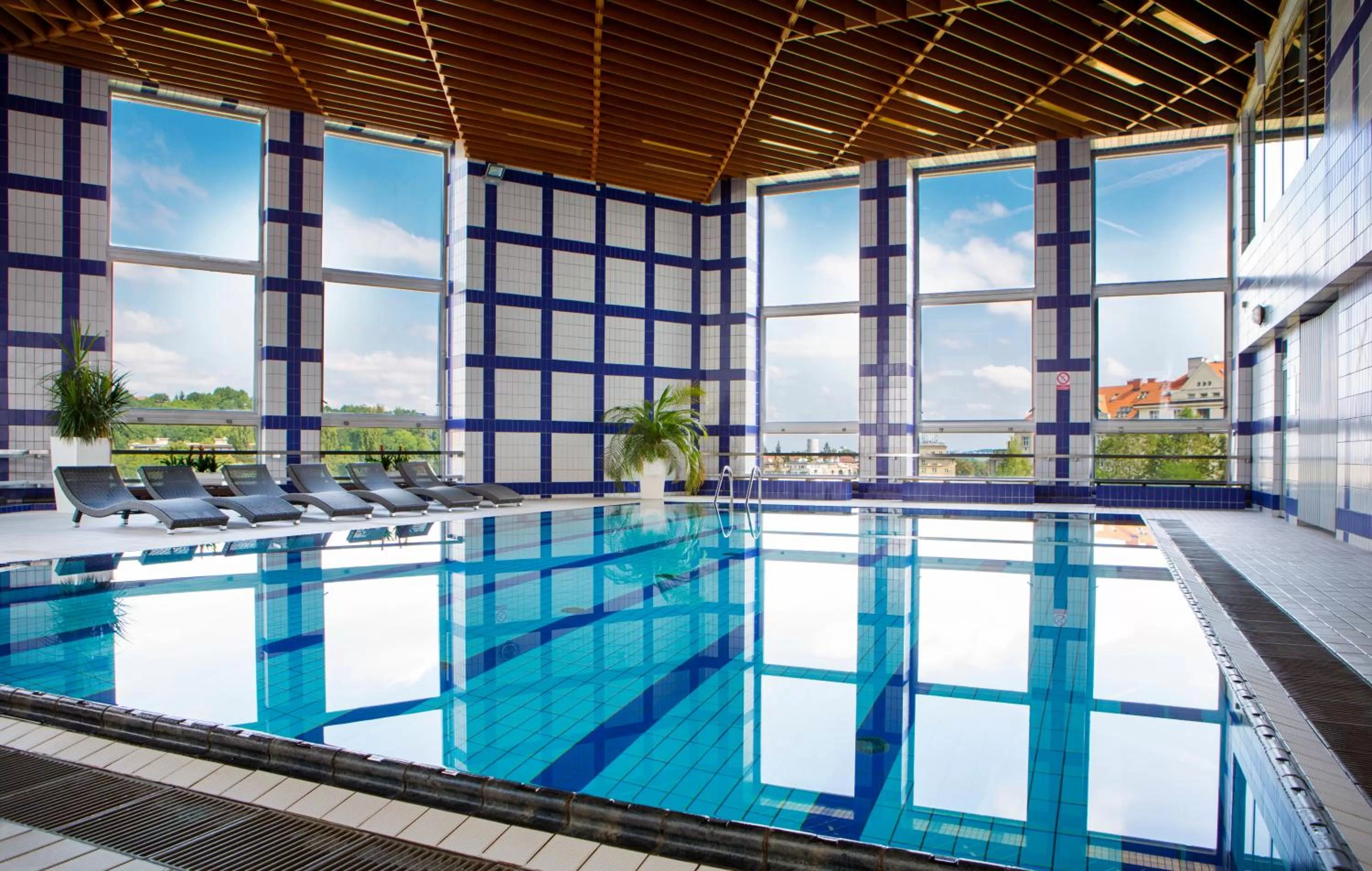 Swimming pool in OREA Hotel Pyramida Praha