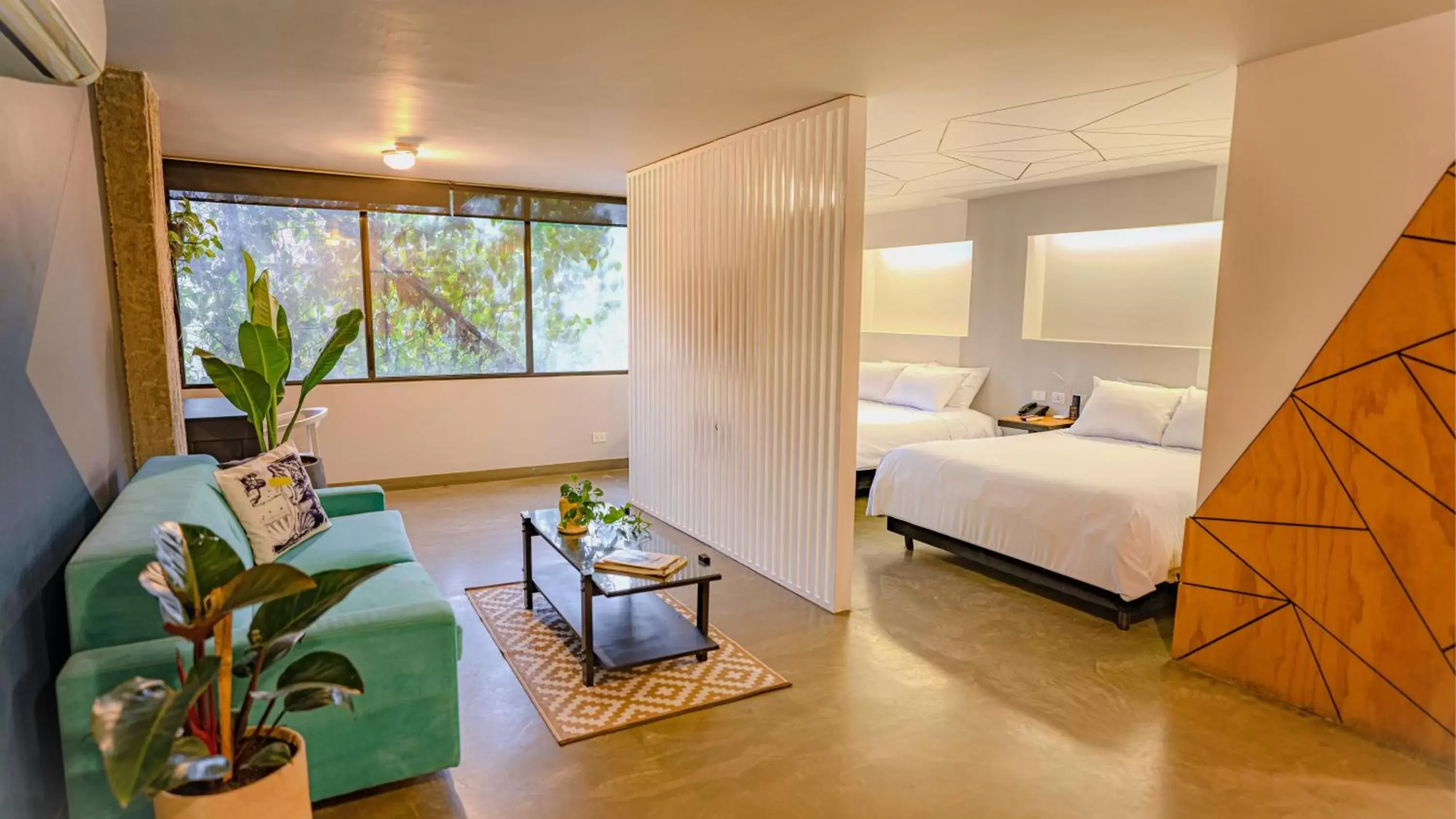 Deluxe Double Room with Two Double Beds in Hotel El Peñon by Bithotels Deluxe Double Room with Two Double Beds in Hotel El Peñon by Bithotels