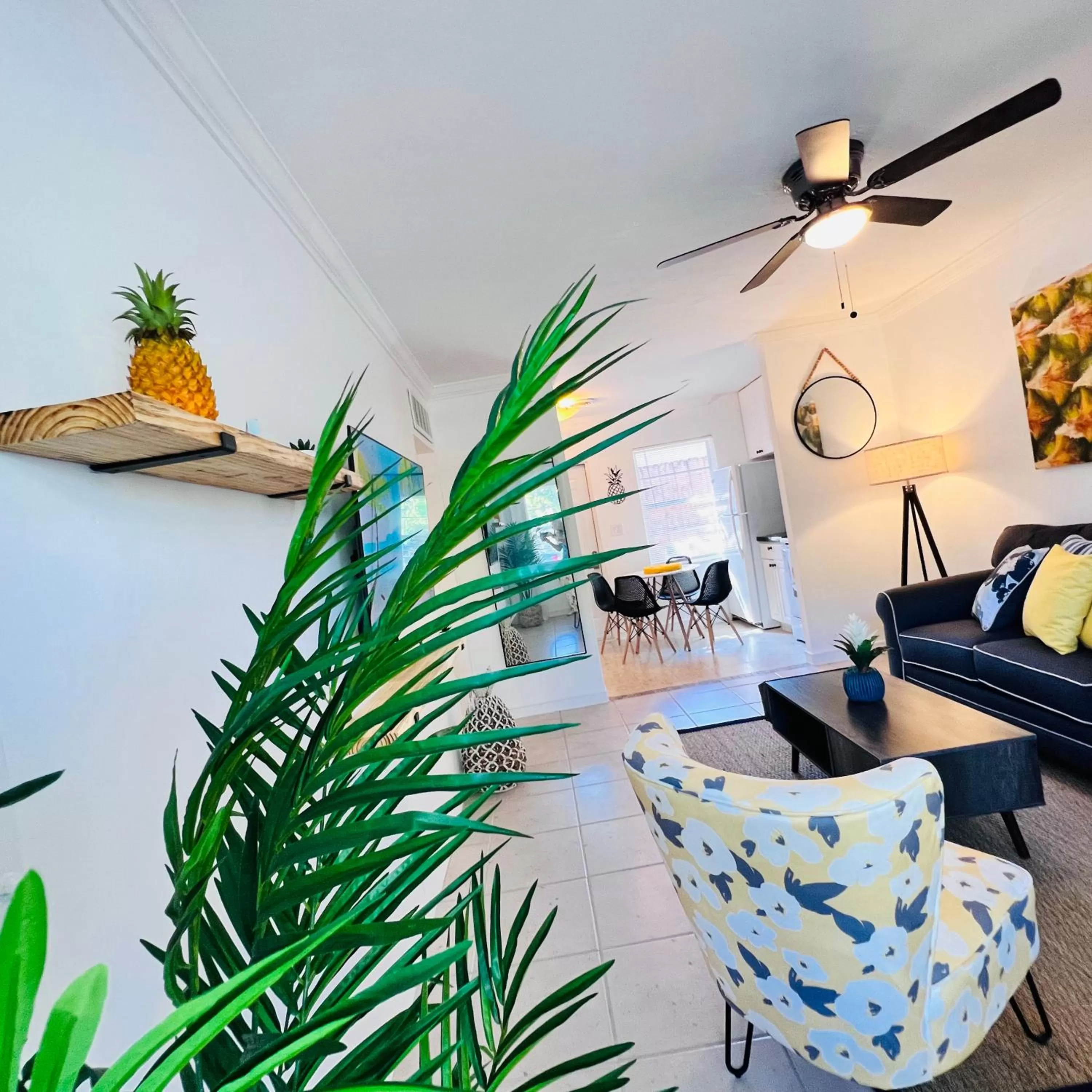 Living room in CocoBay 2BR Condos Near Beach, Galleria Mall, Wilton Manors, Cruise Port