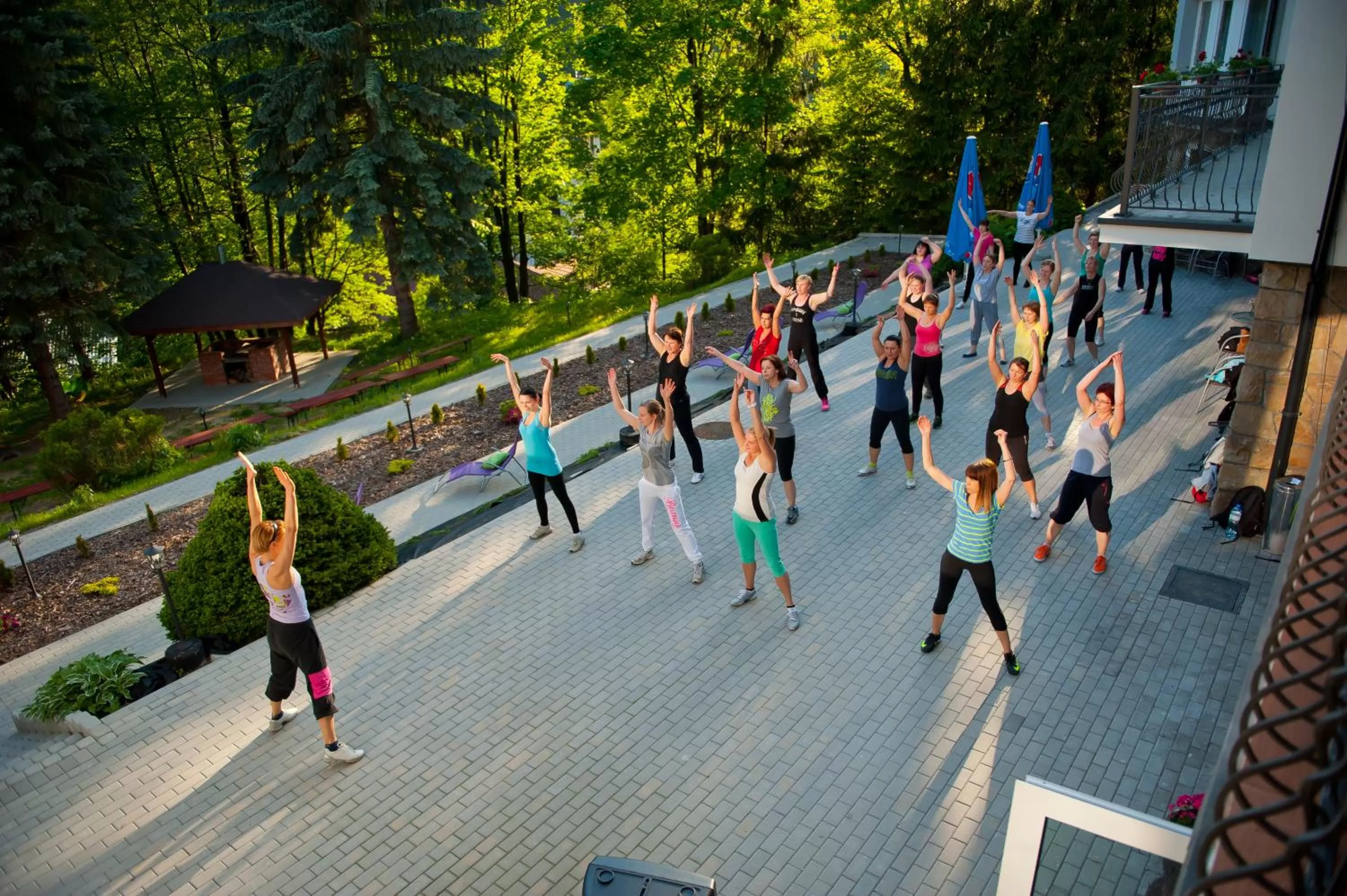 Garden view in Dom Wczasowy Beskidy
