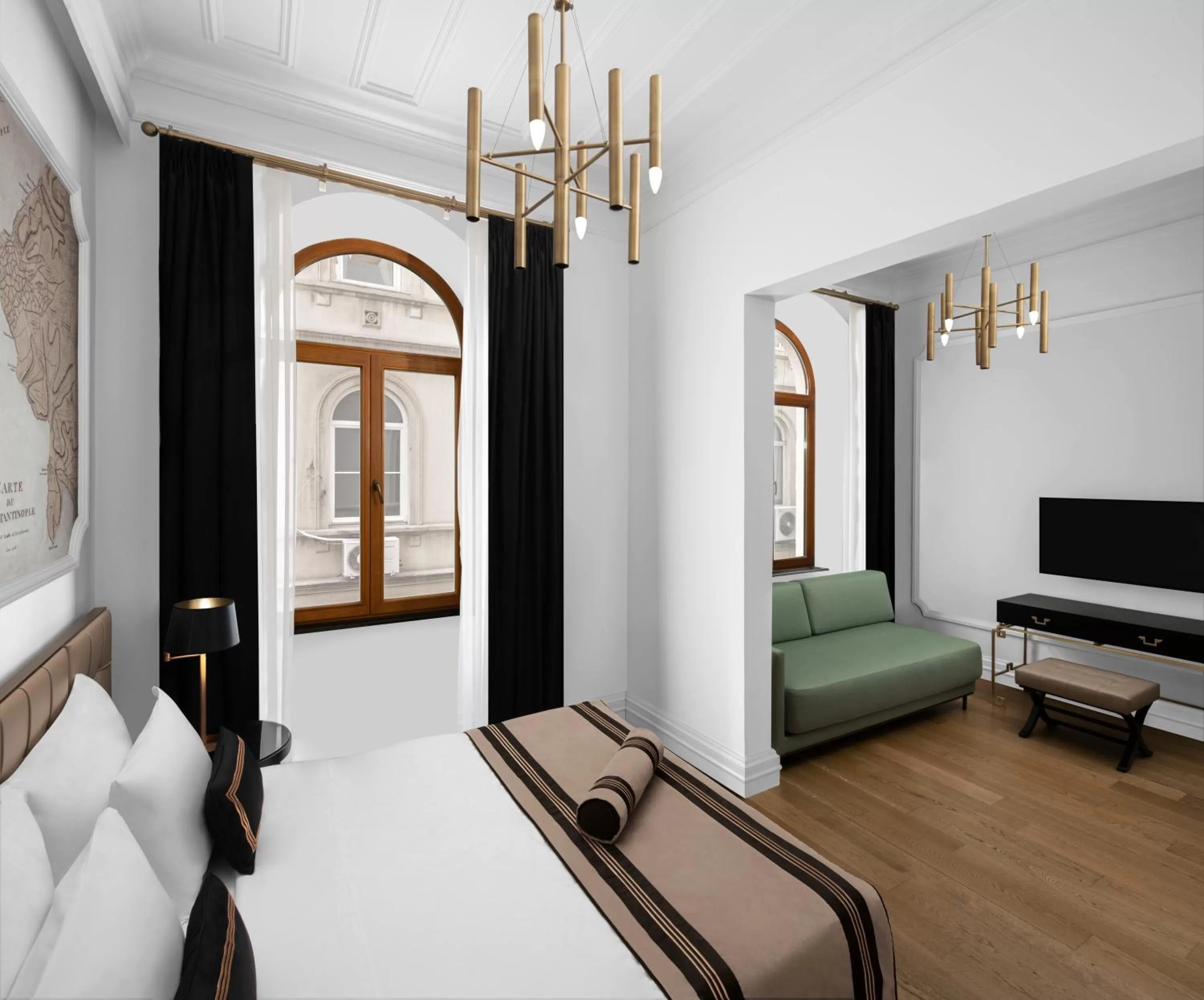 Bed in AKKA Lush Hotel Taksim