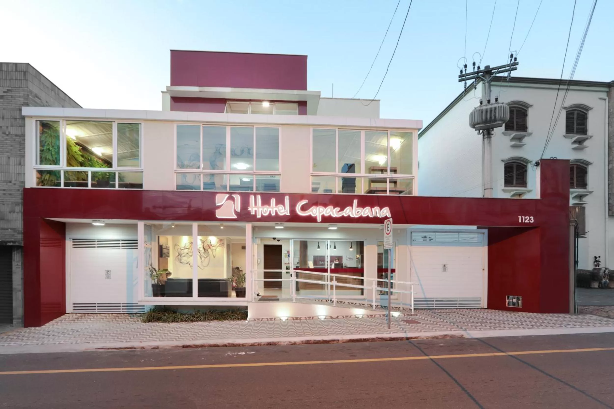 Property building in Hotel Copacabana Piracicaba