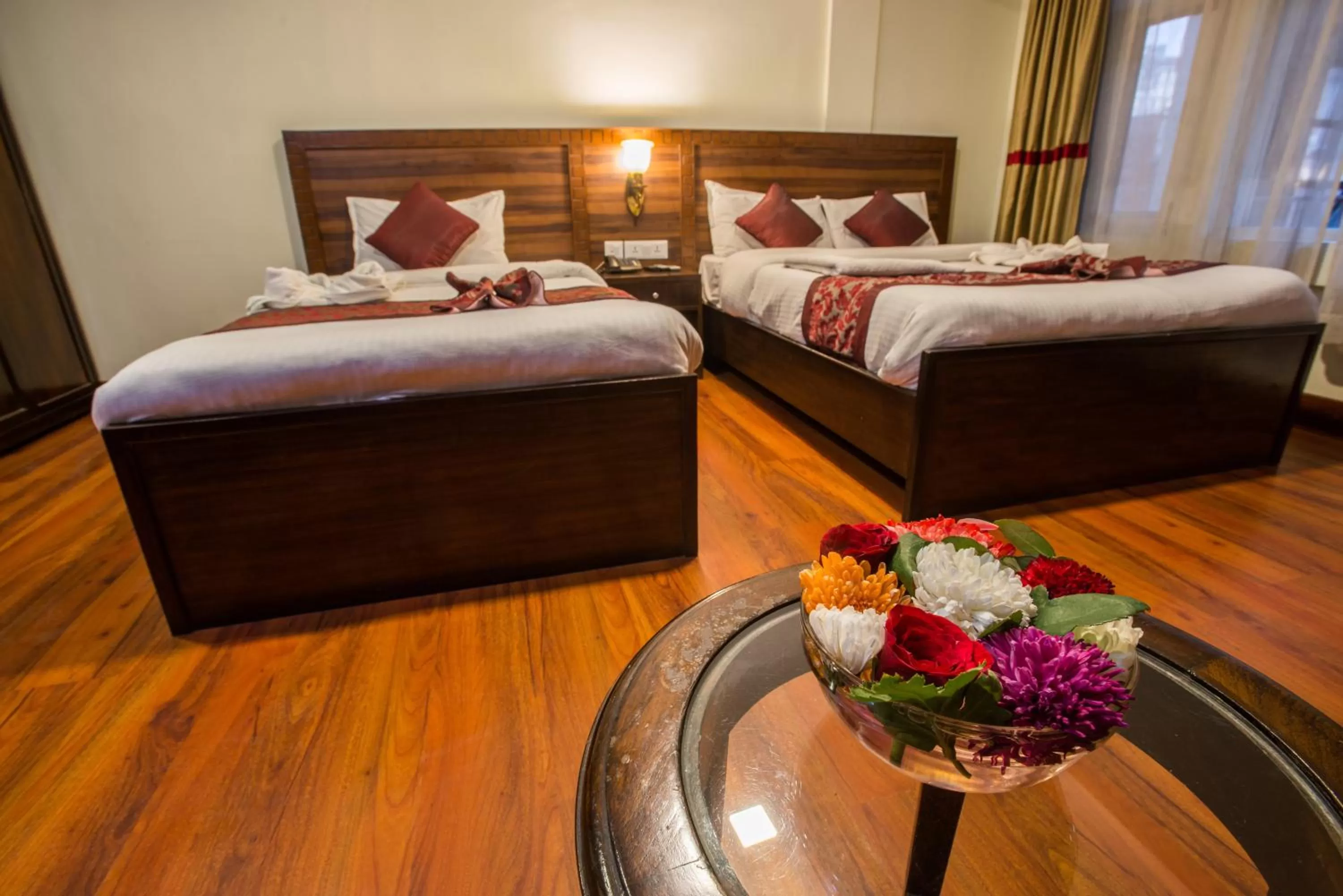 Bed in Hotel Yambu kathmandu