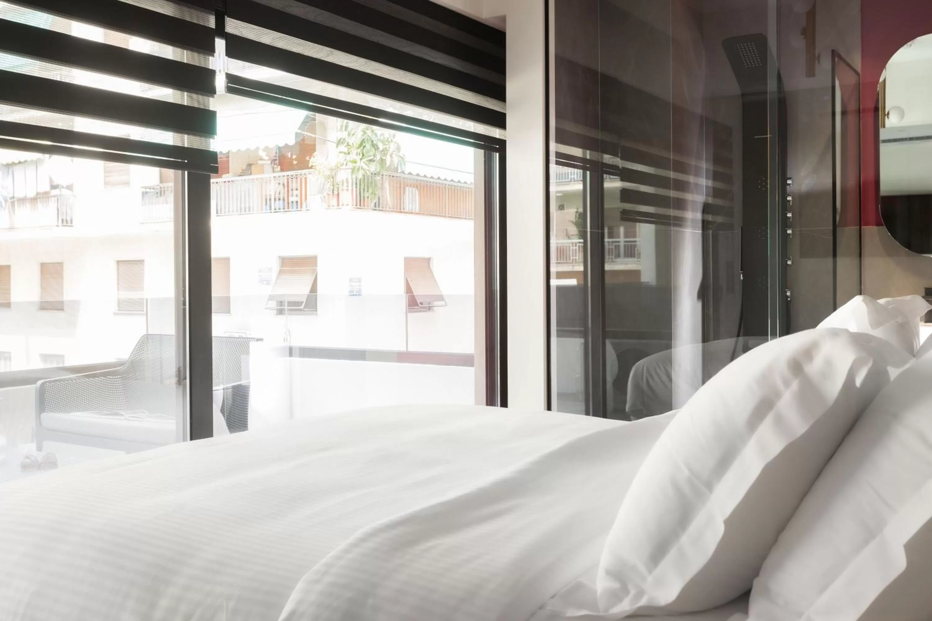 Bed in LUX&EASY Athens Downtown Apartments