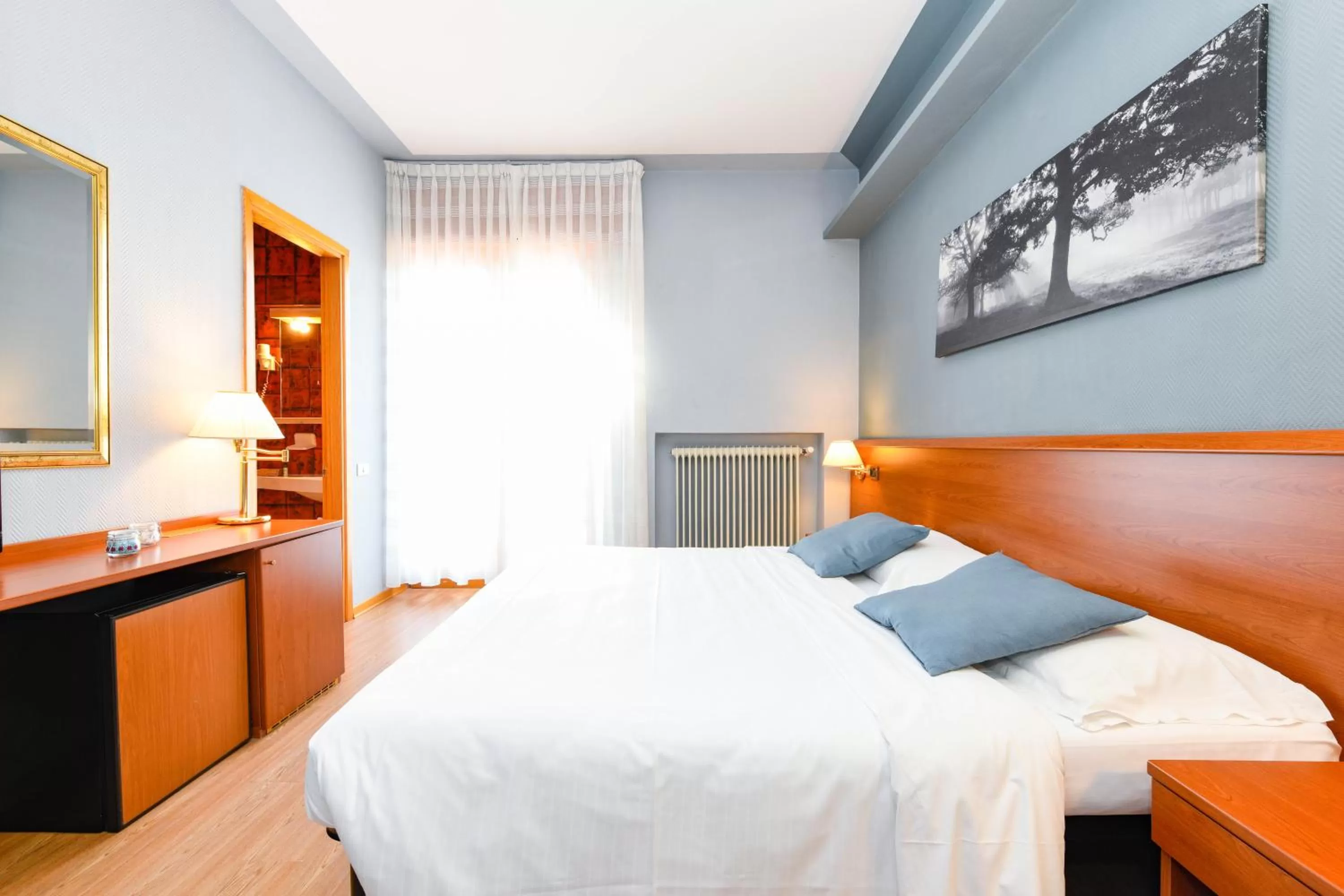 Bed in Hotel New Genziana