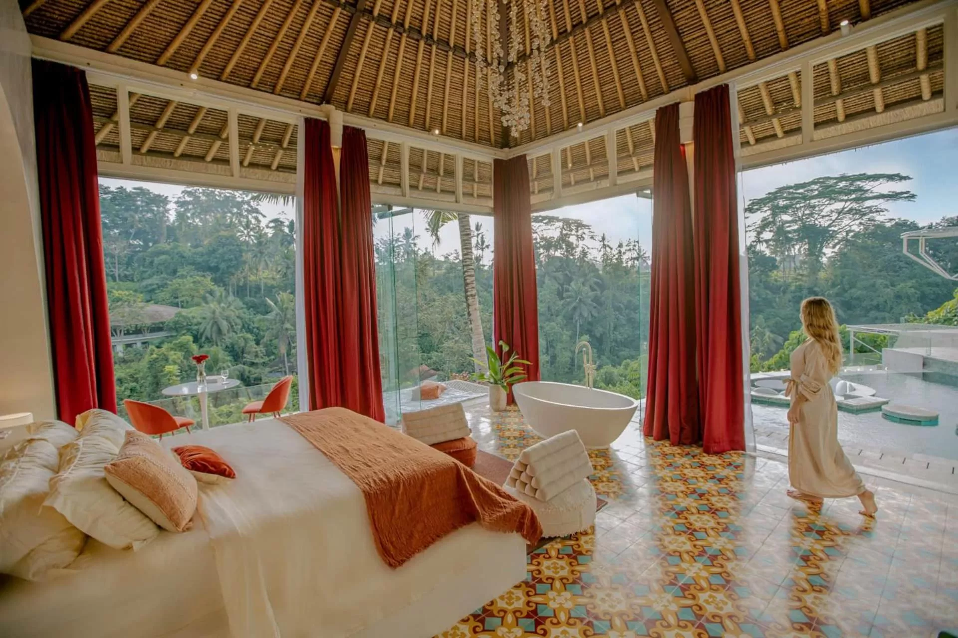 Bed in Villa Cella Bella Ubud