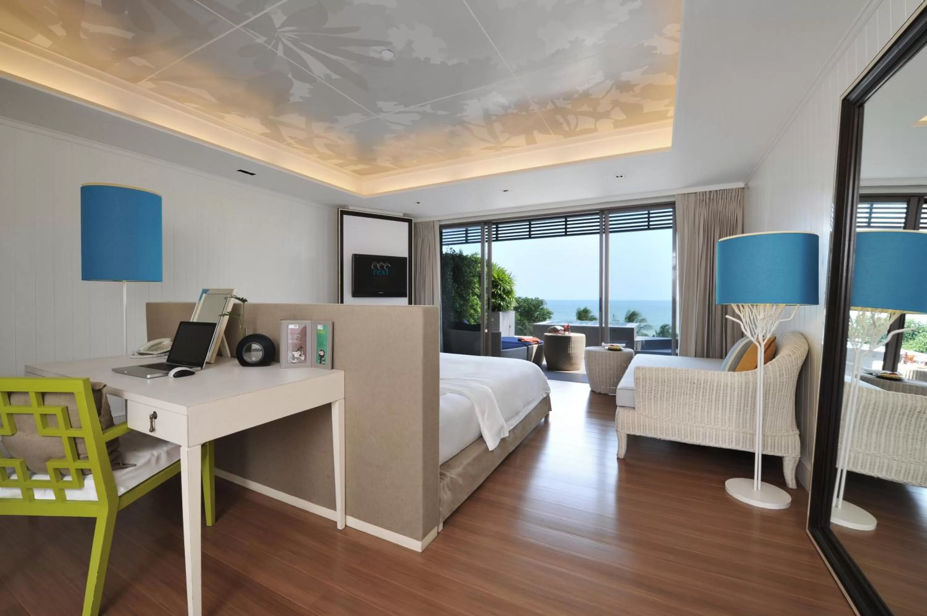 Bed in Rest Detail Hotel Hua Hin