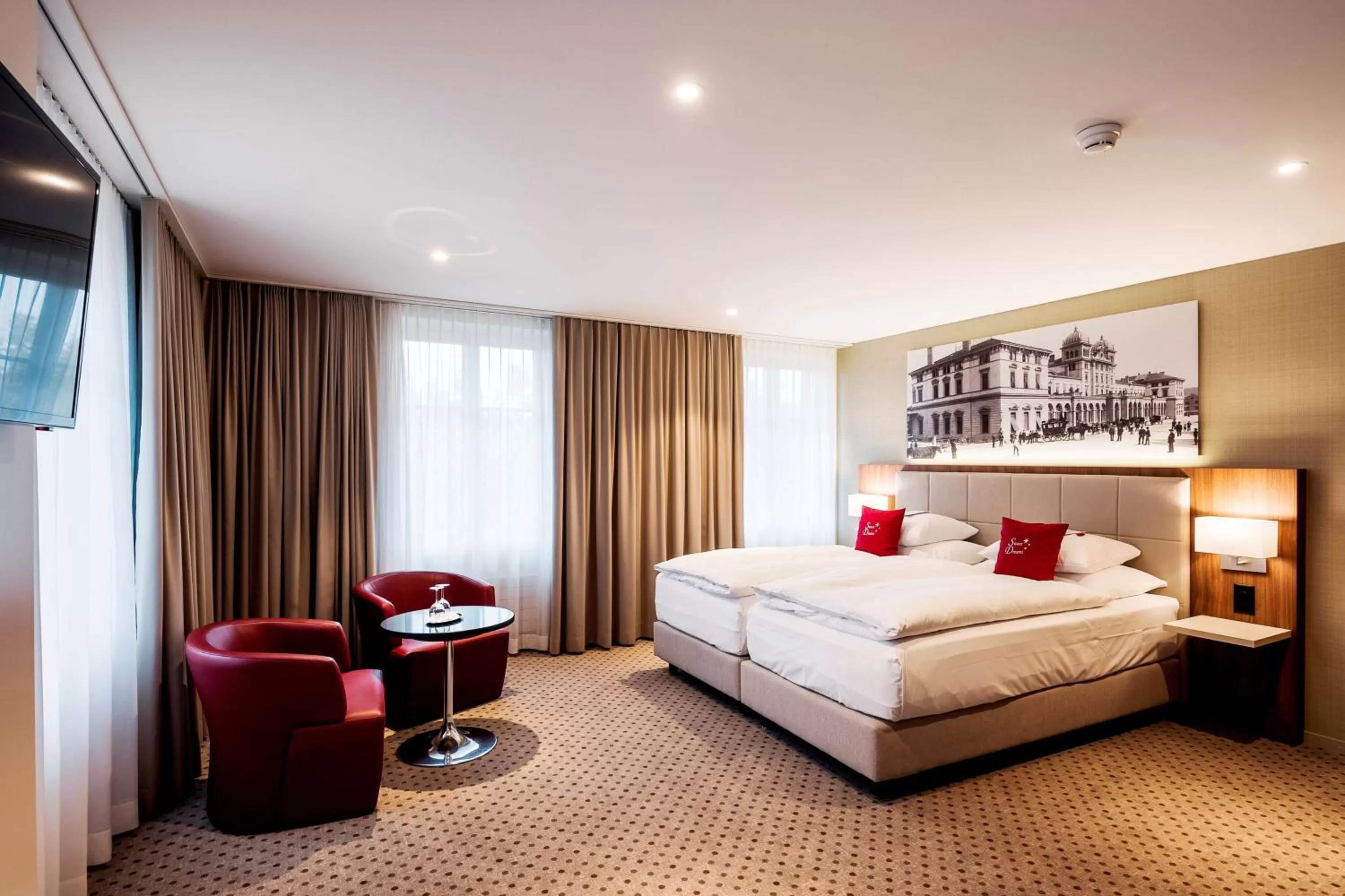 Photo of the whole room, Bed in Hotel Wartmann am Bahnhof