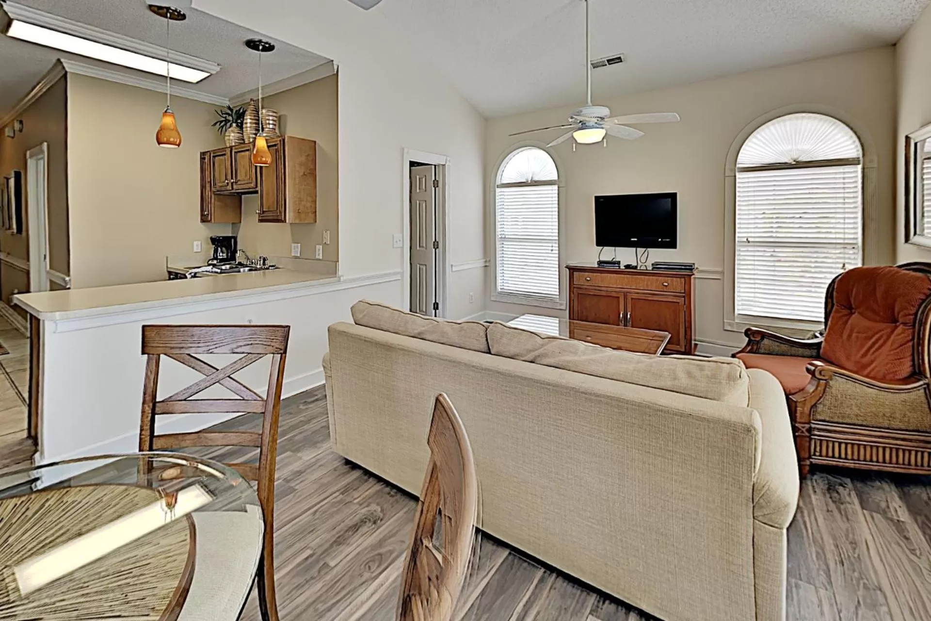 Living room in Myrtlewood Condos