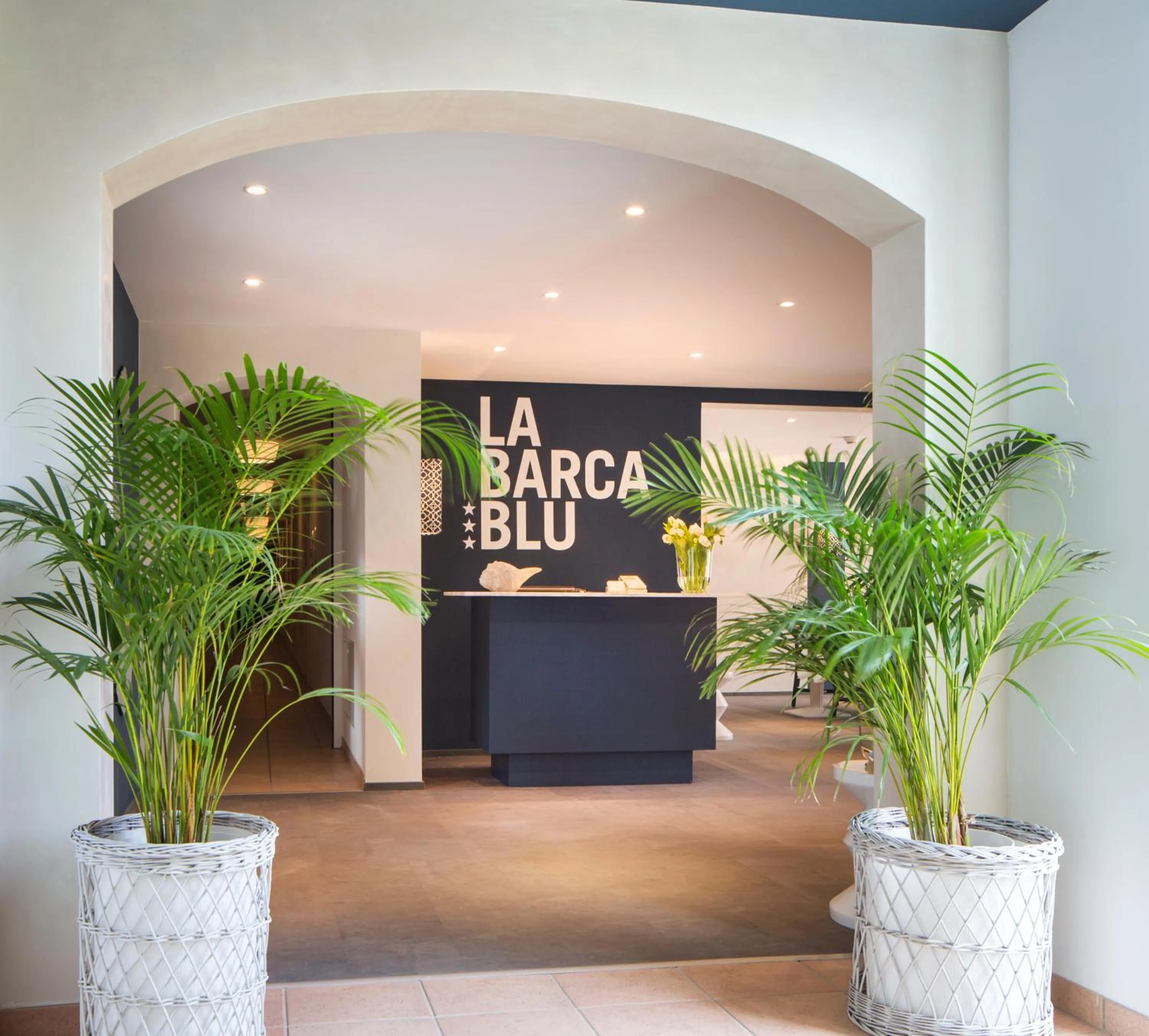 Lobby or reception in La Barca Blu