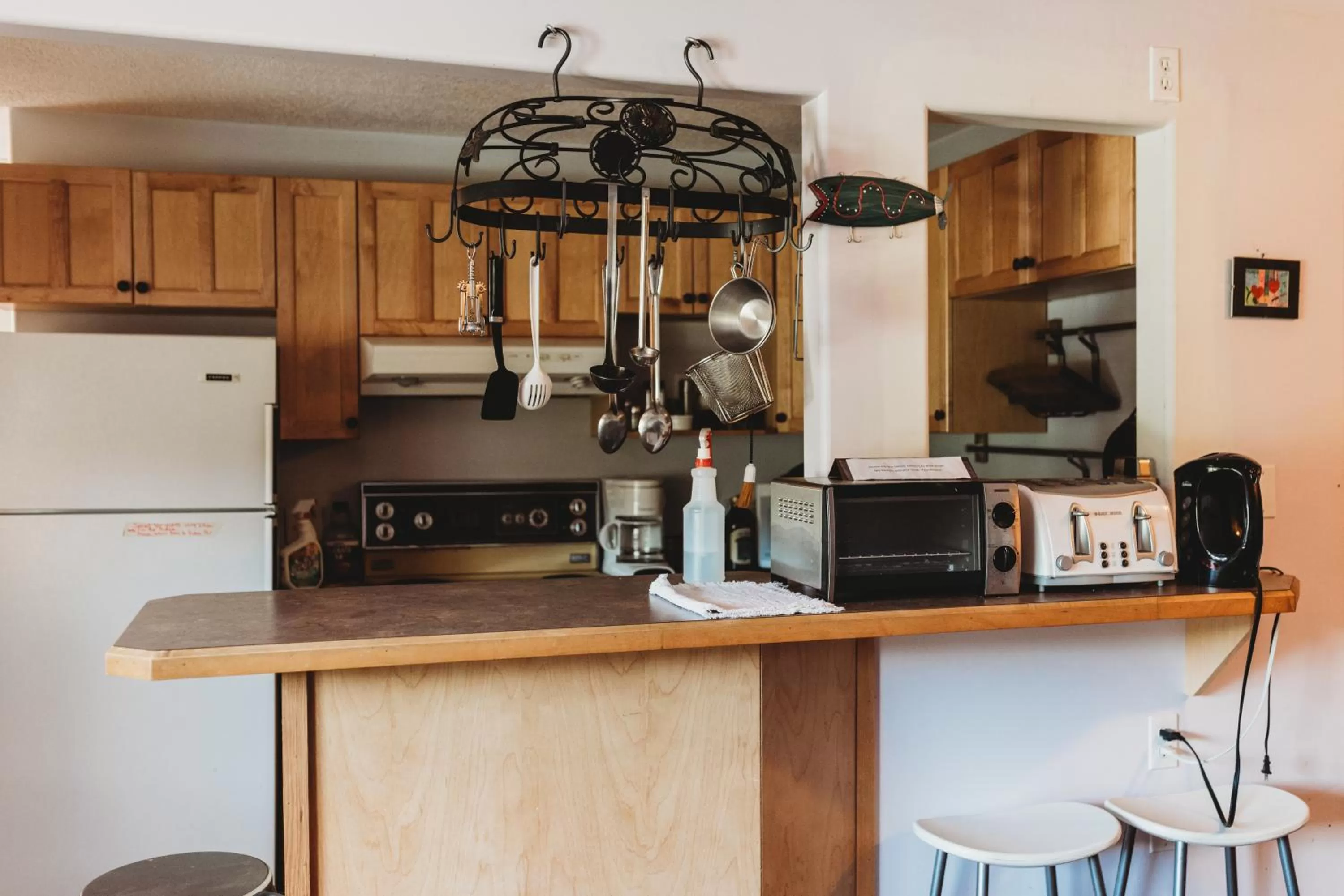Communal kitchen in The Oceanfront Hotel